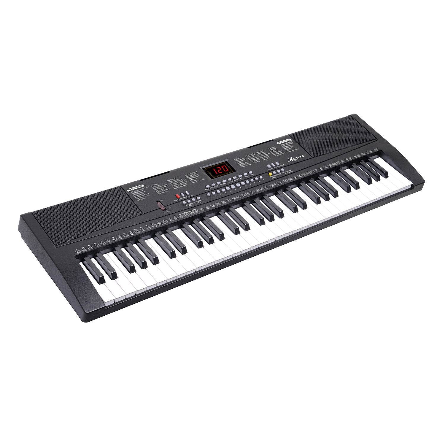61-Key LED Electronic Piano Keyboard w/ Stand & Mic - Karrera