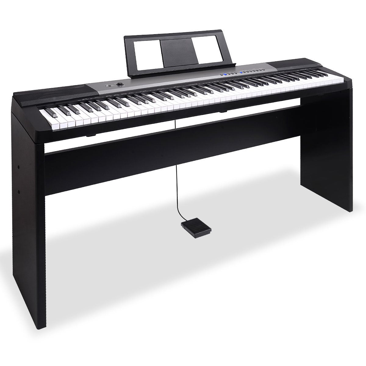 88-Key Touch Electronic Keyboard Piano w/ Stand, Karrera