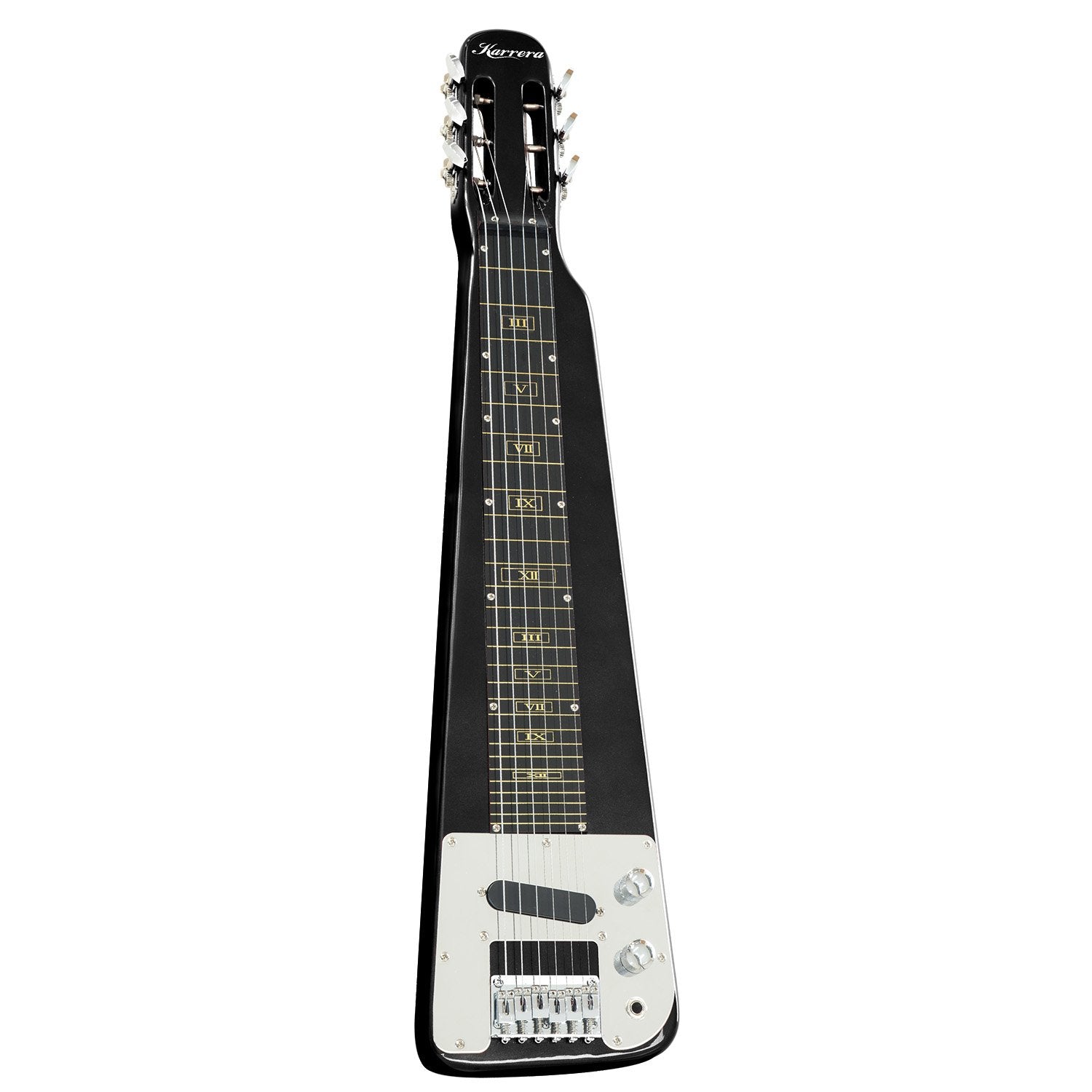 29in 6-String Electric Lap Steel Guitar w/Bag & Controls - Karrera