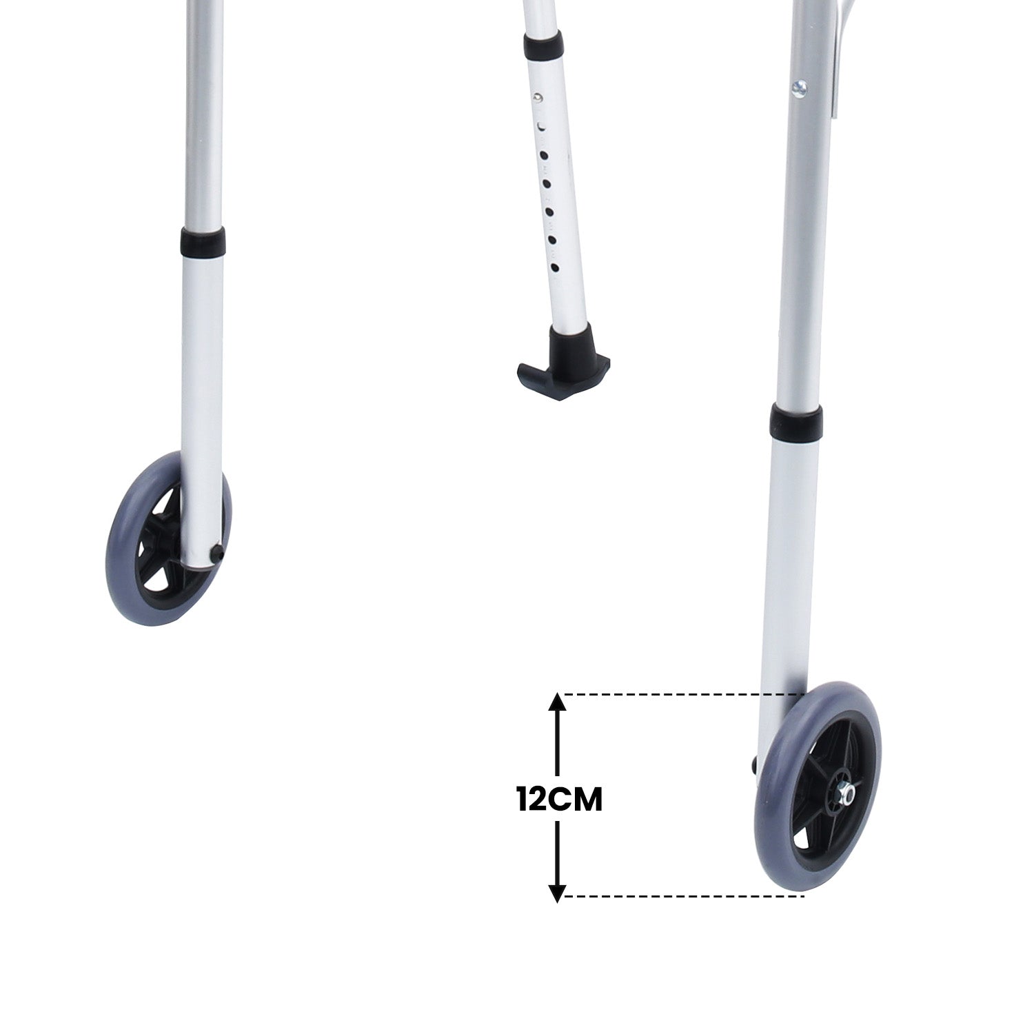 Adjustable Folding Aluminium Rollator Walker with Forearm Supports