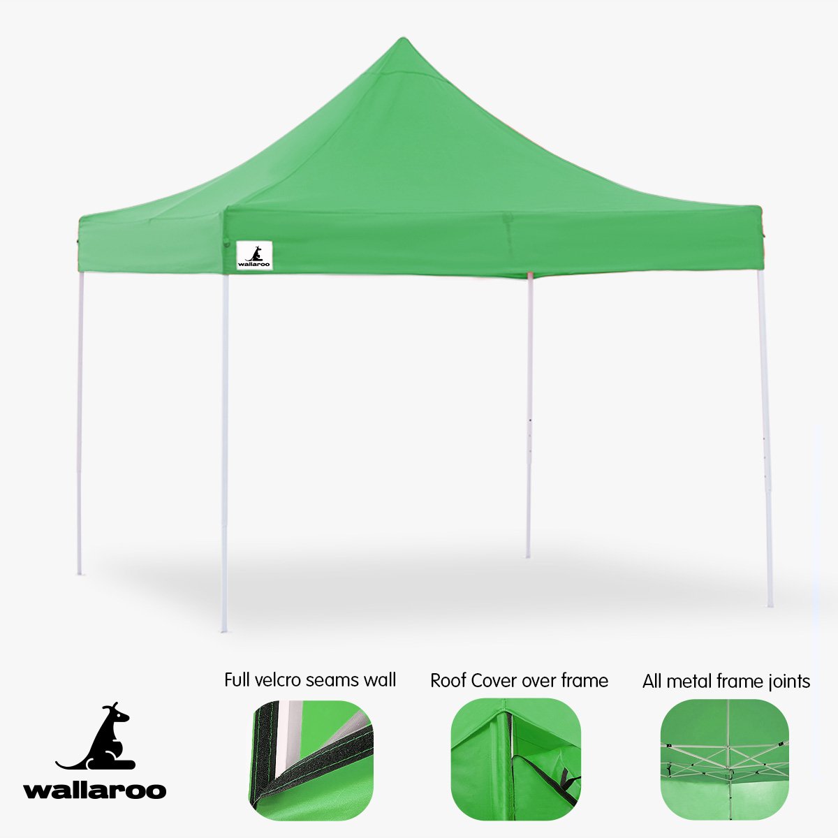 Easy Set-Up 3x3m Gazebo Tent with Steel Frame - Wallaroo