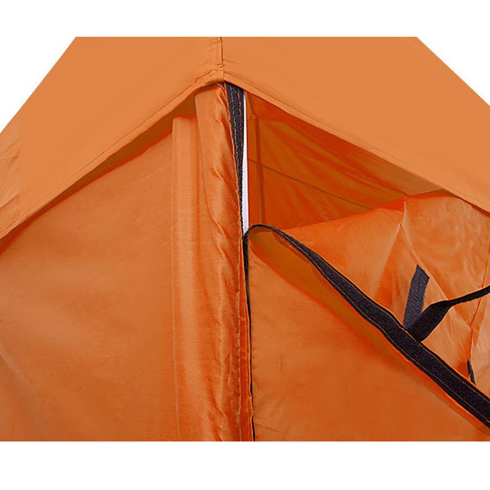 Powder Coated Steel Pop-Up Gazebo Tent 3x3m - Orange - Wallaroo