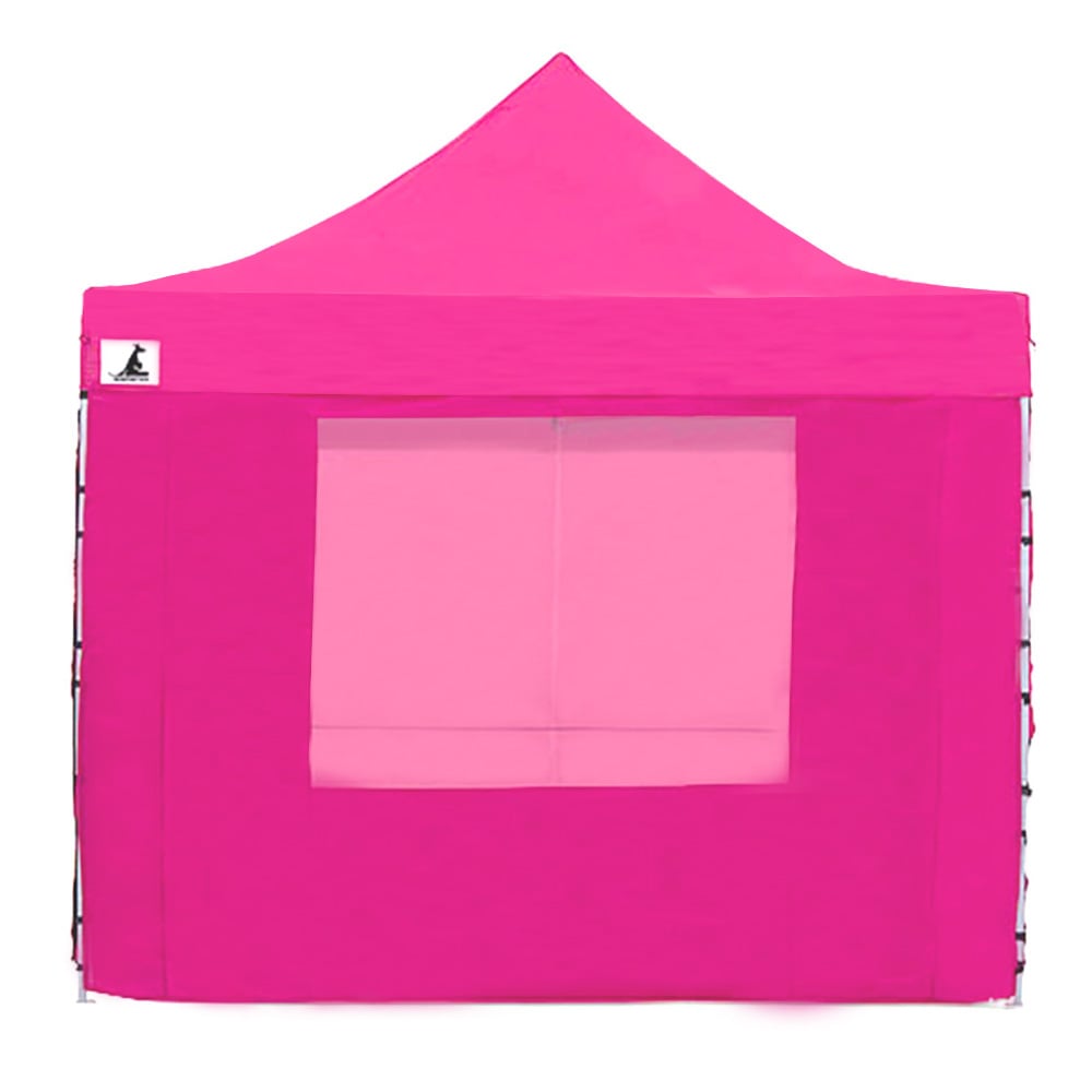 Heavy Duty 3x3 Pop-Up Gazebo Tent, Water-Resistant, Pink - Wallaroo