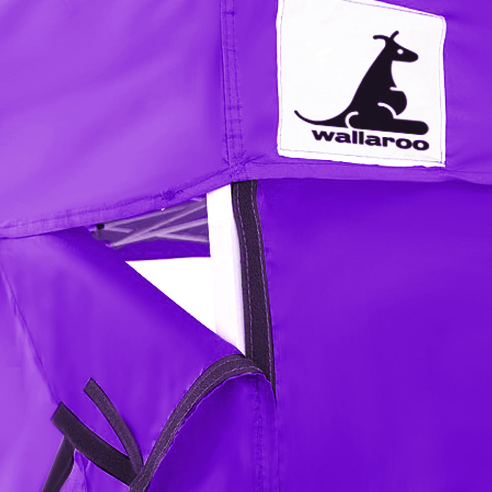 Quick Setup 3x3m Purple PopUp Gazebo Marquee - Wallaroo