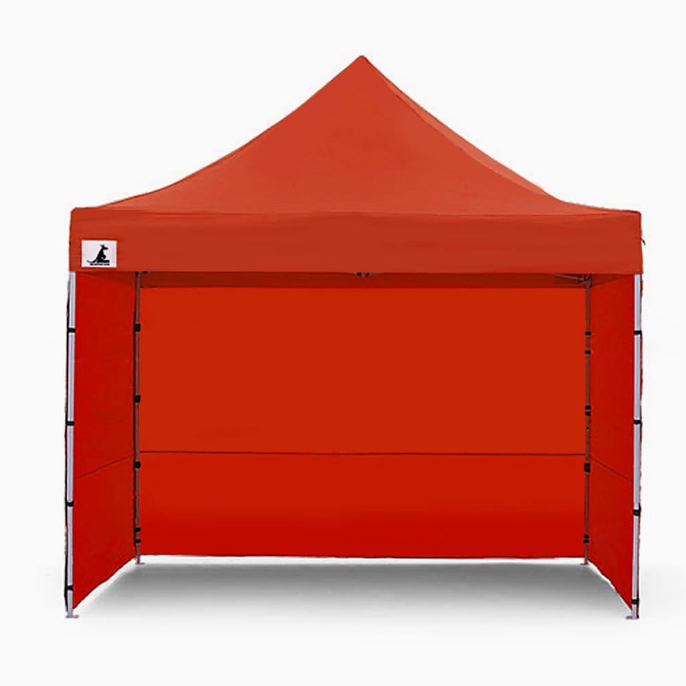 Quick-Setup Waterproof 3x3 Steel Gazebo Tent, Red - Wallaroo