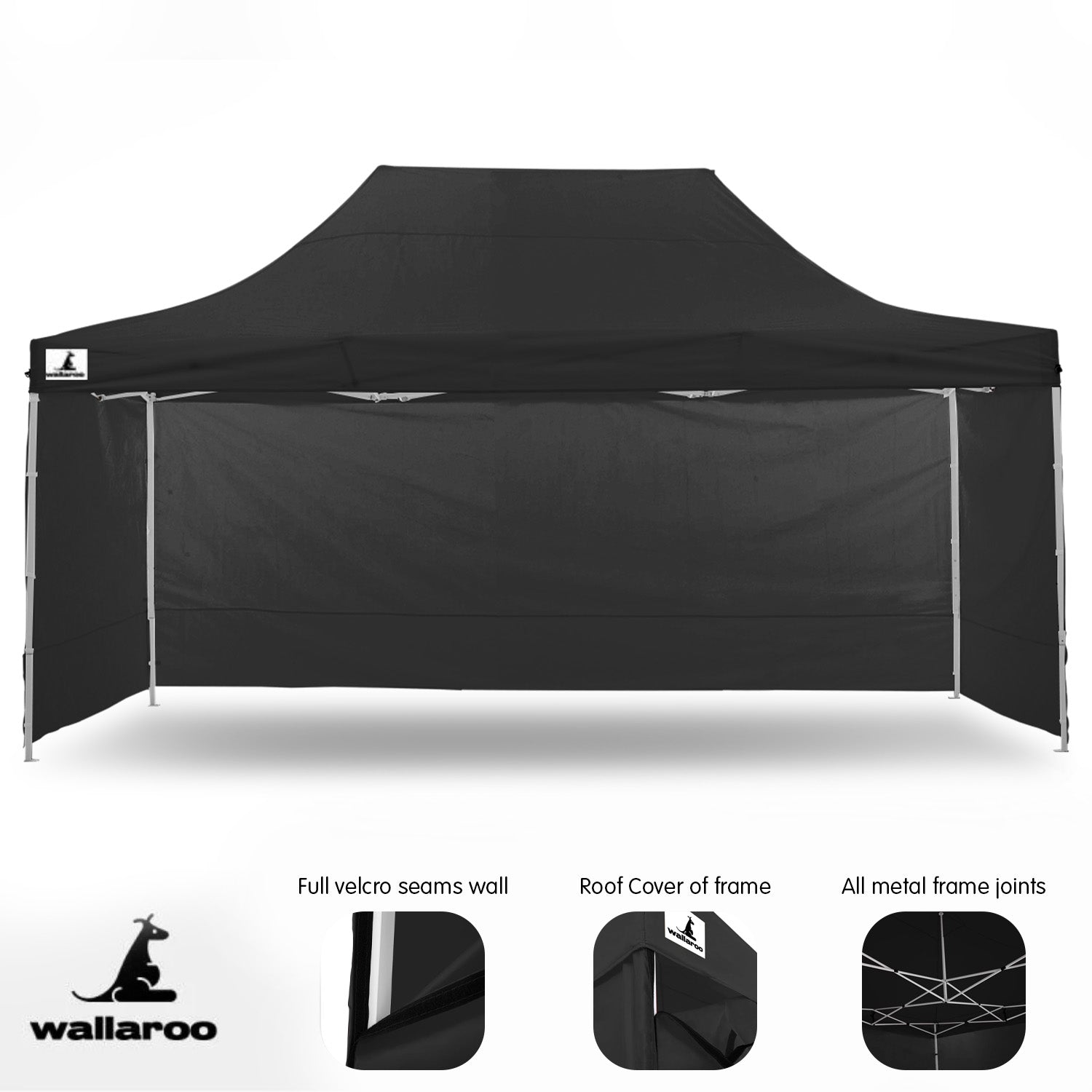 Quick Setup 3x4.5m Gazebo Tent with Carry Bag - Wallaroo