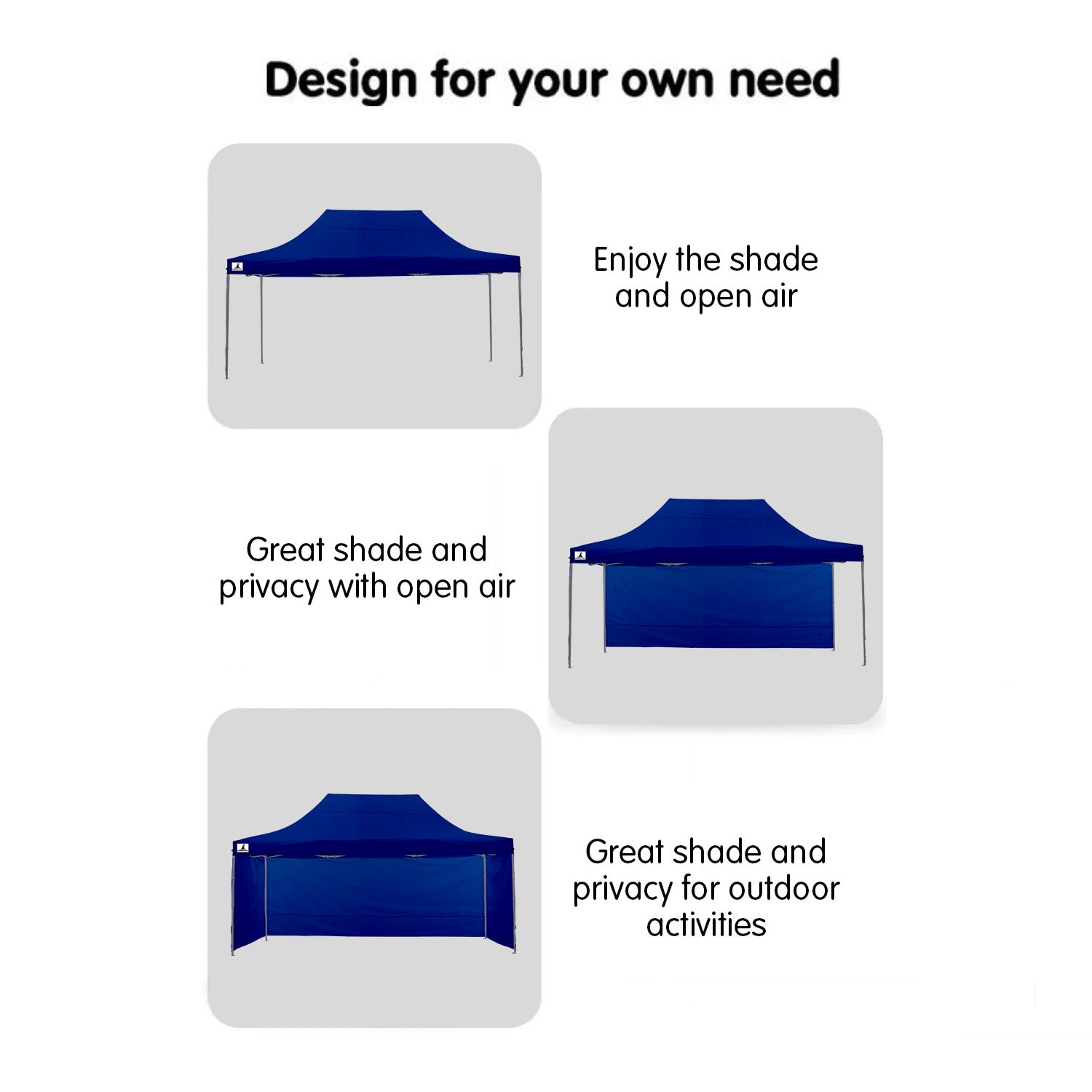 Quick-Setup 3x4.5m Gazebo Tent, Water-Resistant, Wallaroo