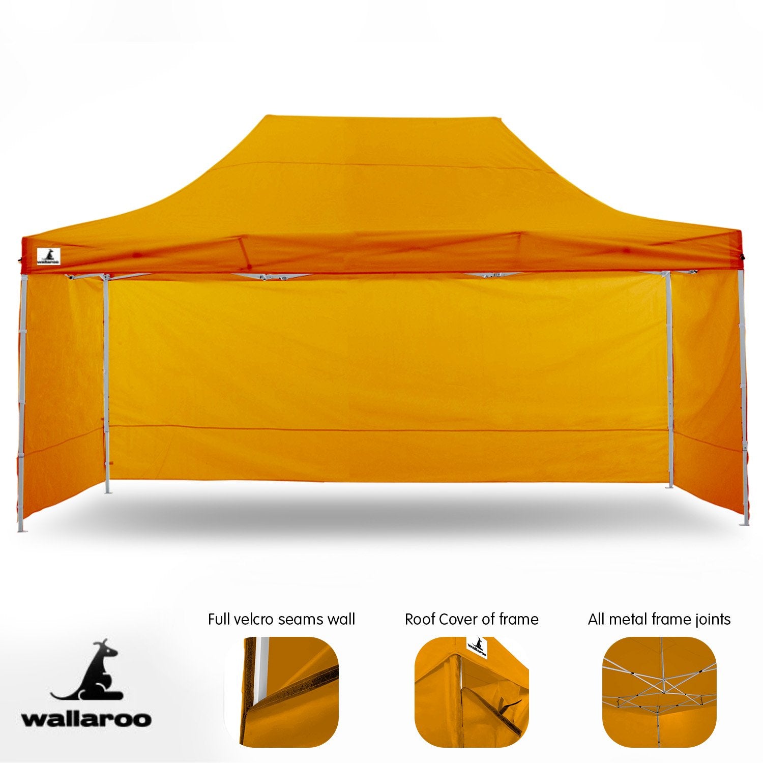 Quick Setup Pop-Up Marquee Gazebo 3x4.5m with Carry Bag - Wallaroo