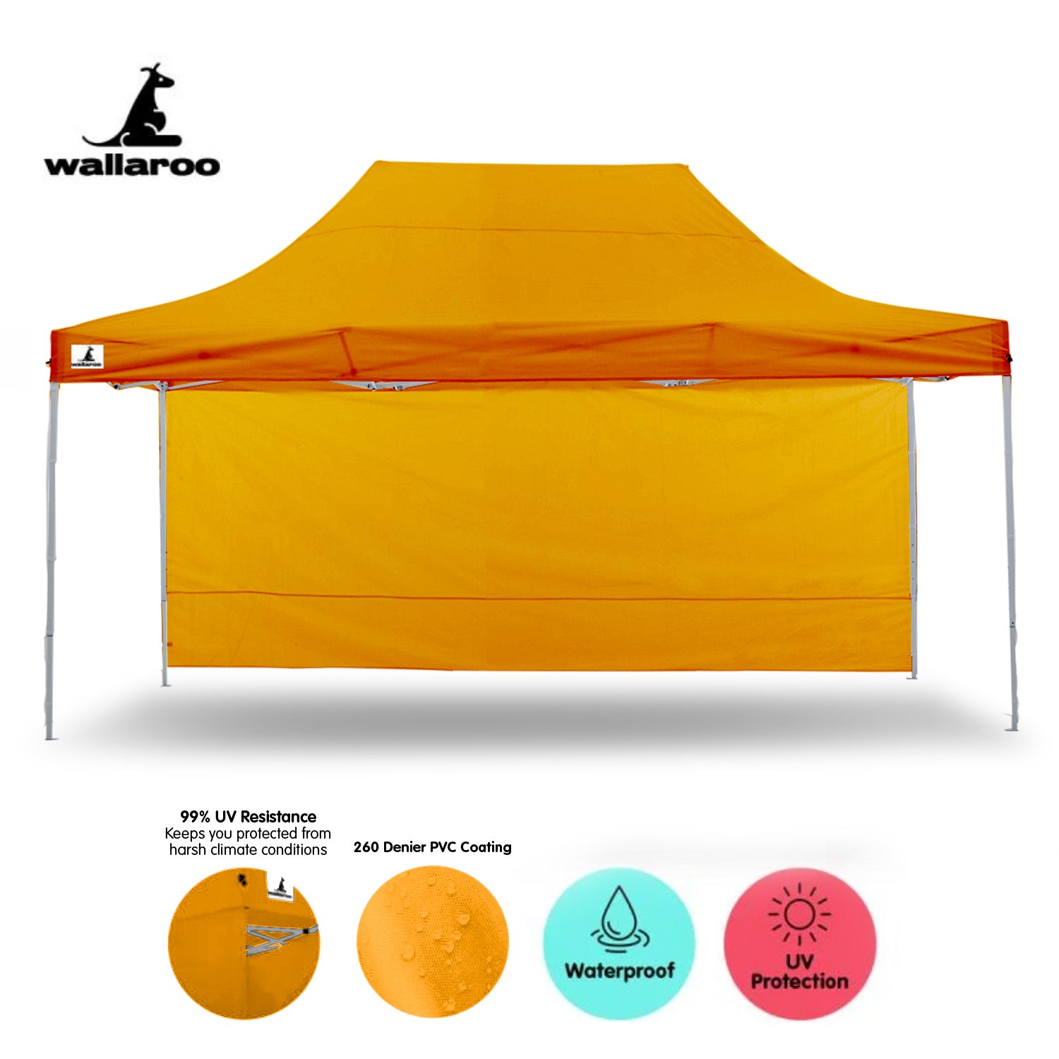 Quick Setup Pop-Up Marquee Gazebo 3x4.5m with Carry Bag - Wallaroo