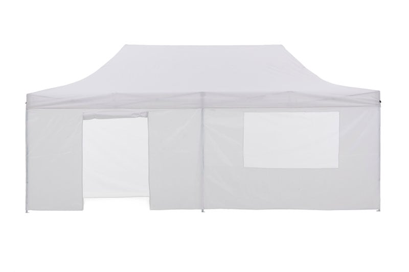 Pop-Up 3x6m Gazebo Tent, Steel Frame, 5 Walls, Wallaroo