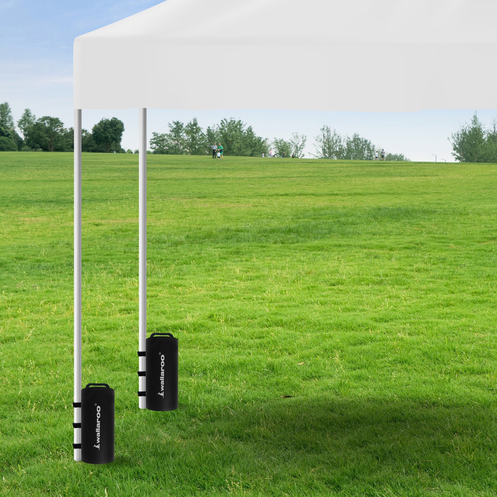 Wallaroo 10L Gazebo Anchor Weight Bags 4 Pack Black Eco-friendly