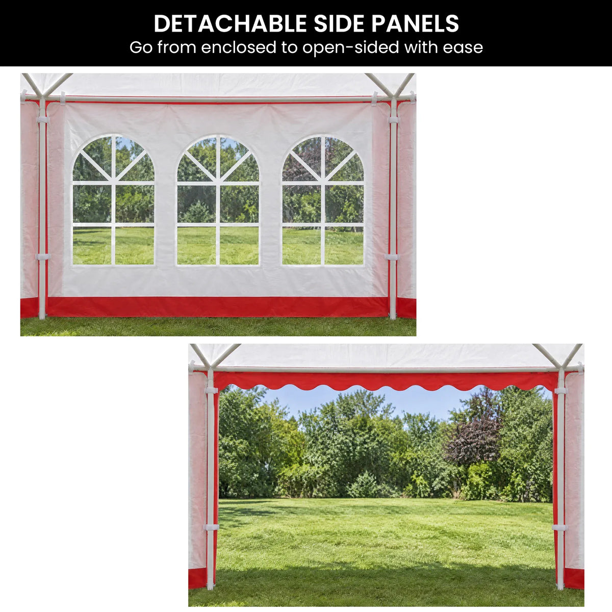 Wallaroo 4x8 Outdoor Event Wedding Marquee Tent Red