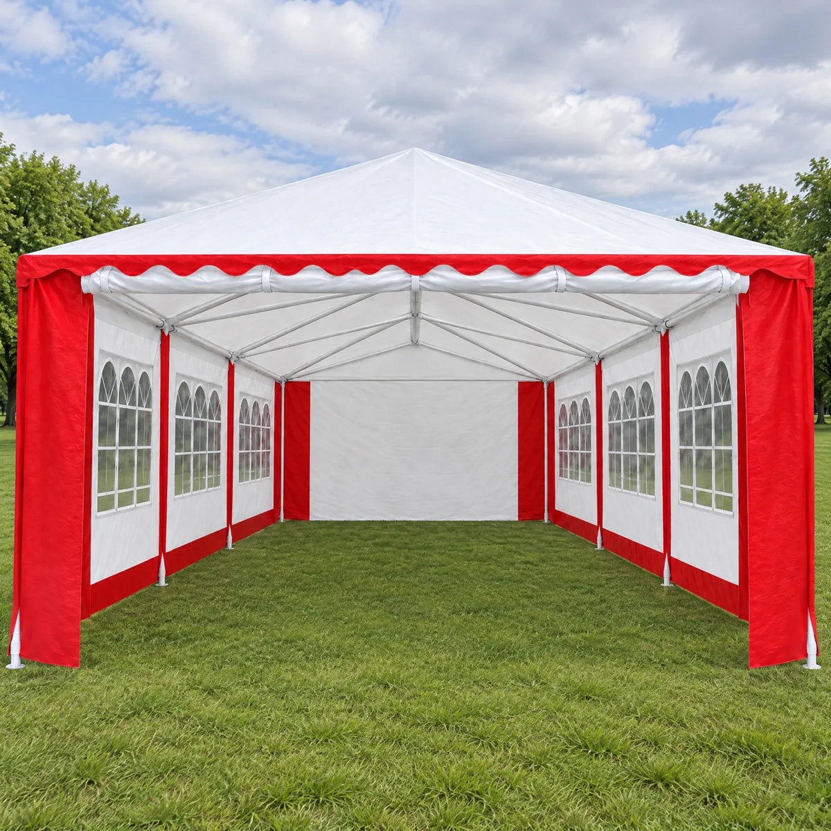 Wallaroo 4x8 Outdoor Event Wedding Marquee Tent Red
