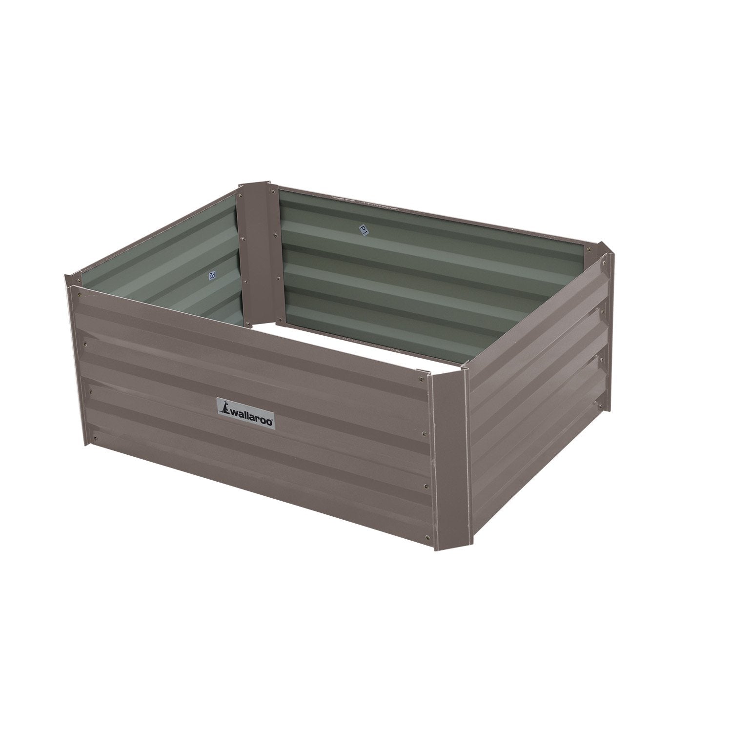 Thick Galvanized Steel Garden Bed, Corrosion Resistant, 80x60x30cm - Wallaroo