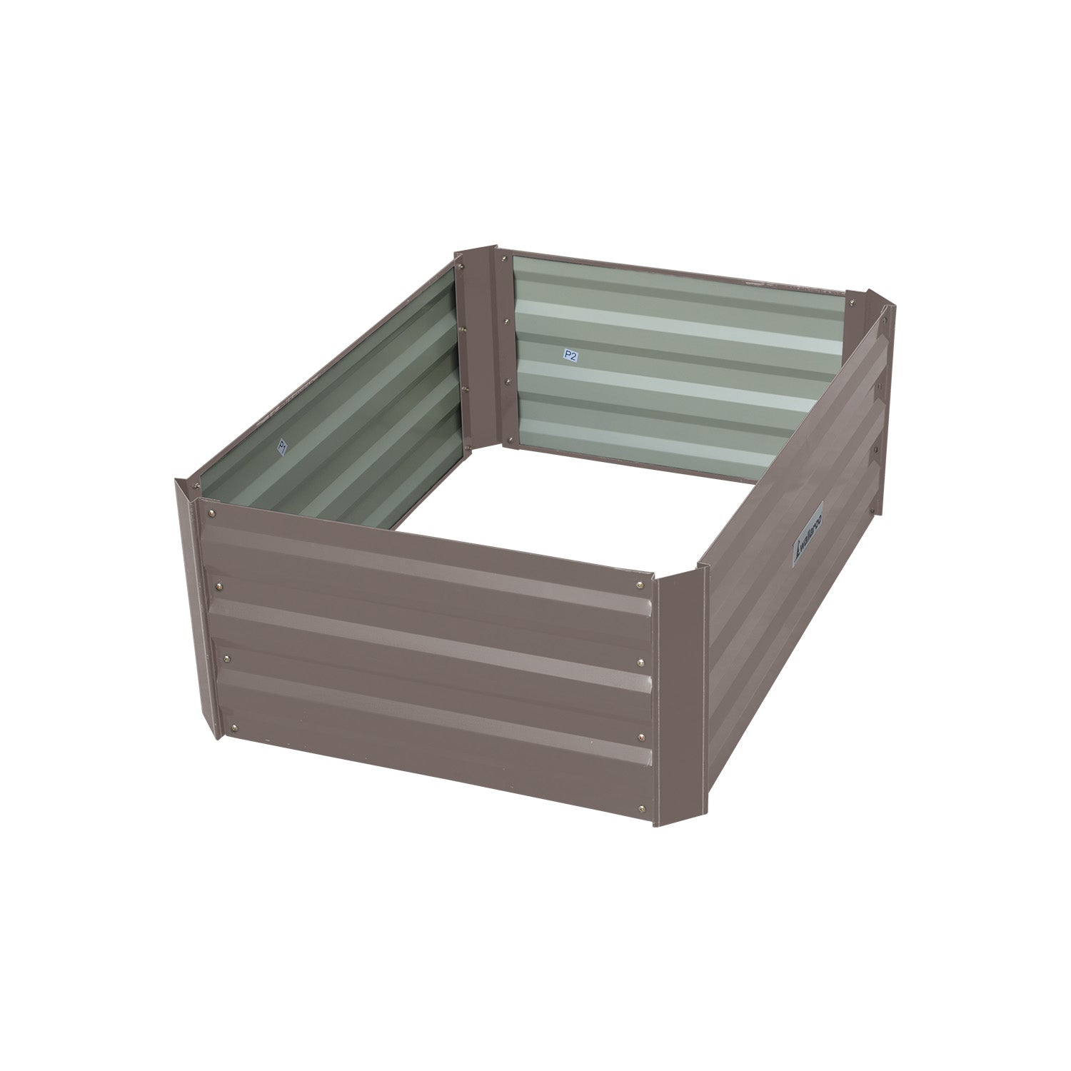 Thick Galvanized Steel Garden Bed, Corrosion Resistant, 80x60x30cm - Wallaroo