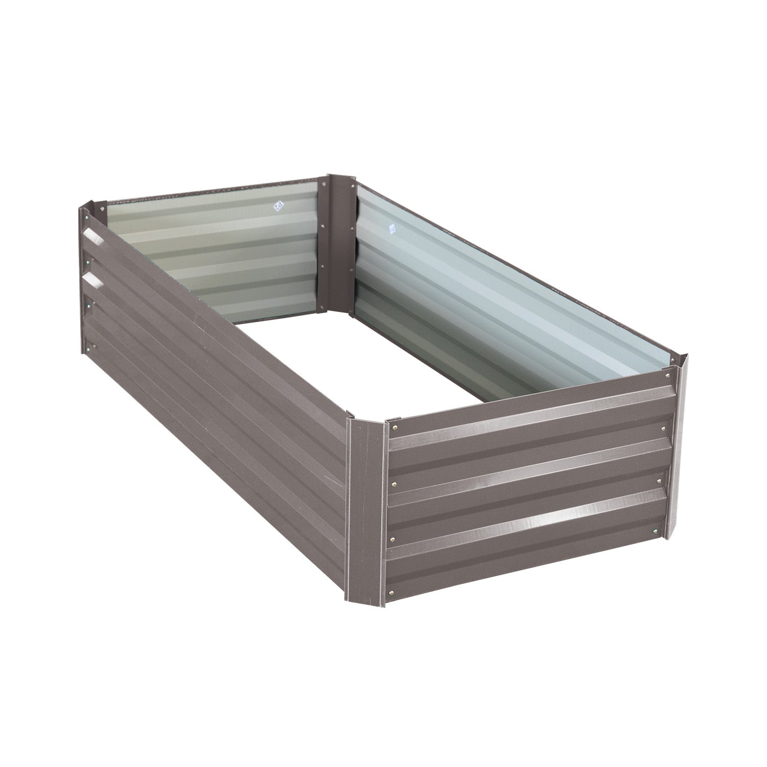 Quick Assembly Galvanized Steel Garden Bed, 120x60x30cm Wallaroo