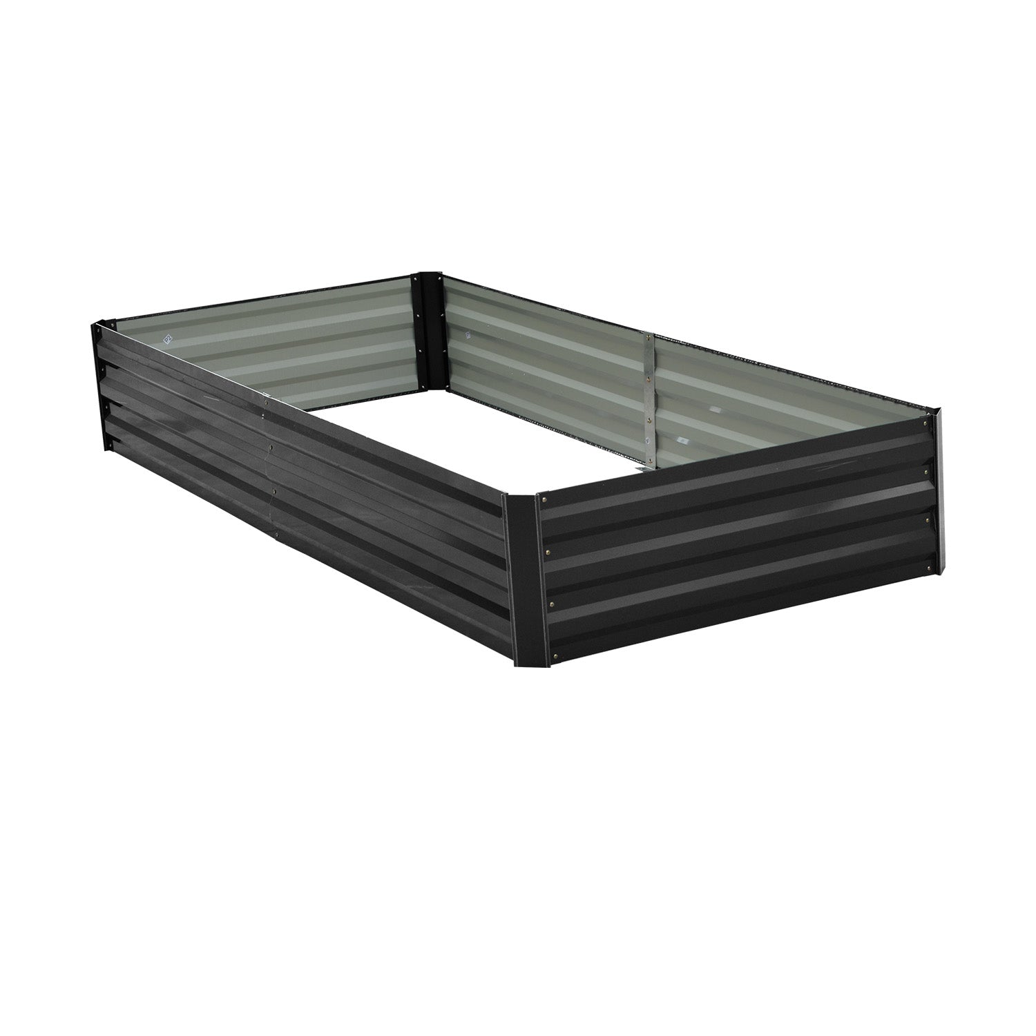 Anti-Rust Galvanized Steel Garden Bed 210x90x30cm