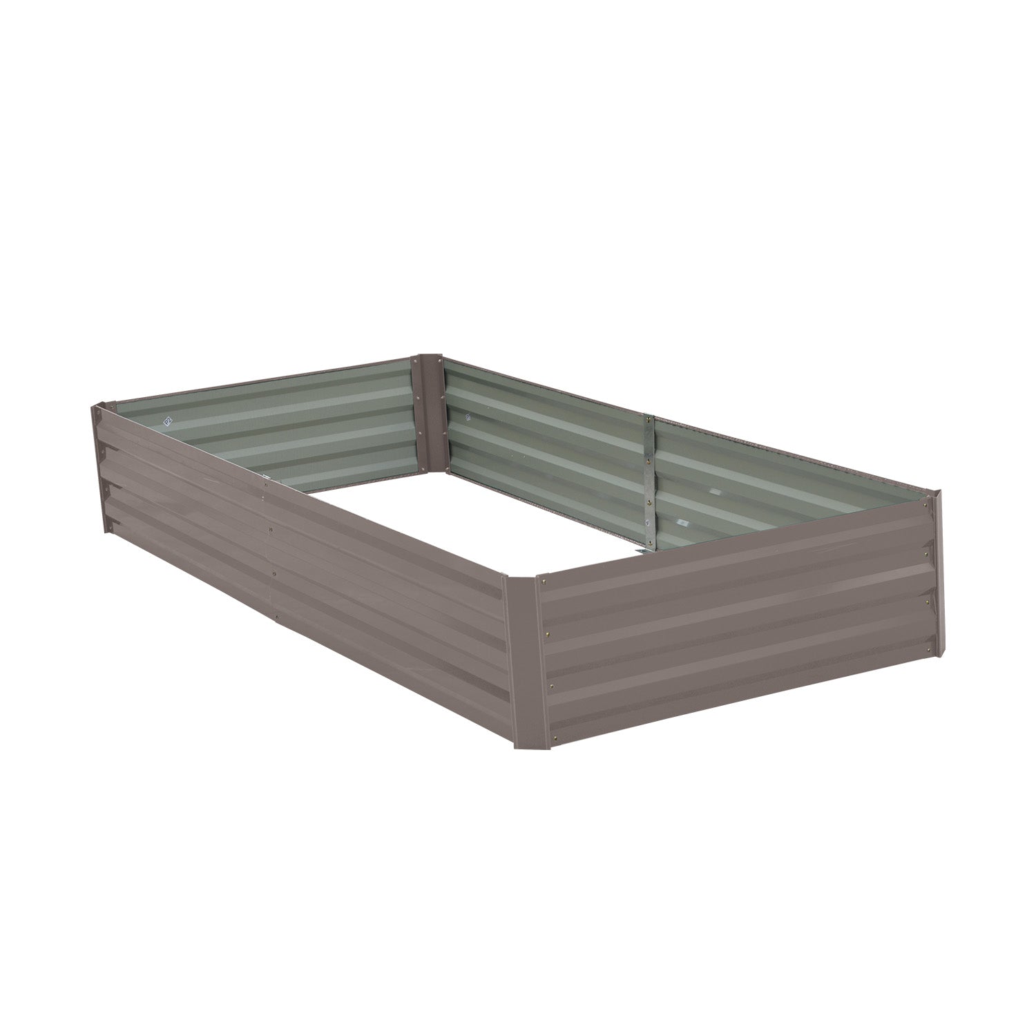 Corrosion Resistant Galvanized Garden Bed, 210x90x30cm - Wallaroo