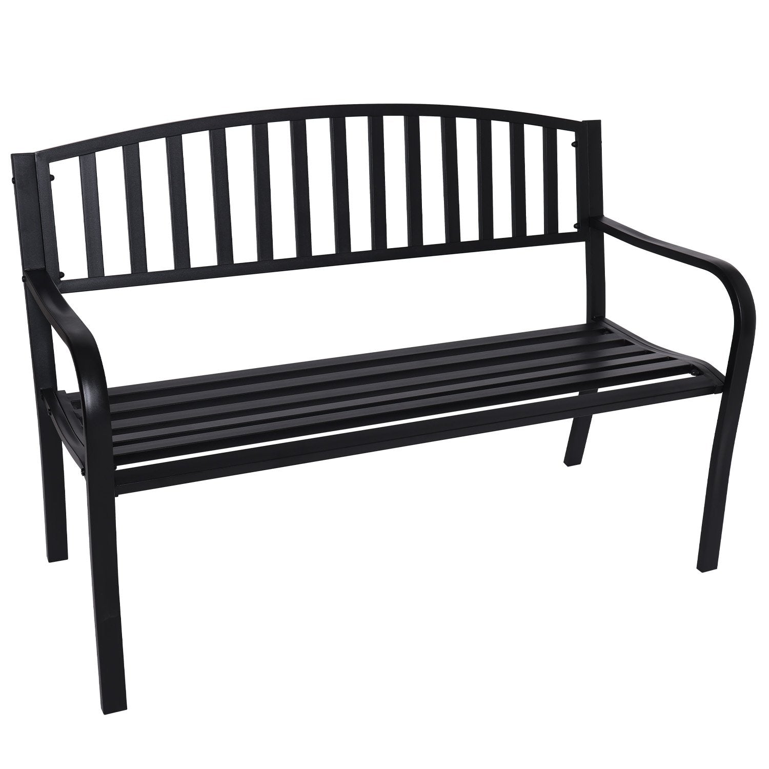 Weather-Resistant Steel Garden Bench, 3-Seater - Wallaroo