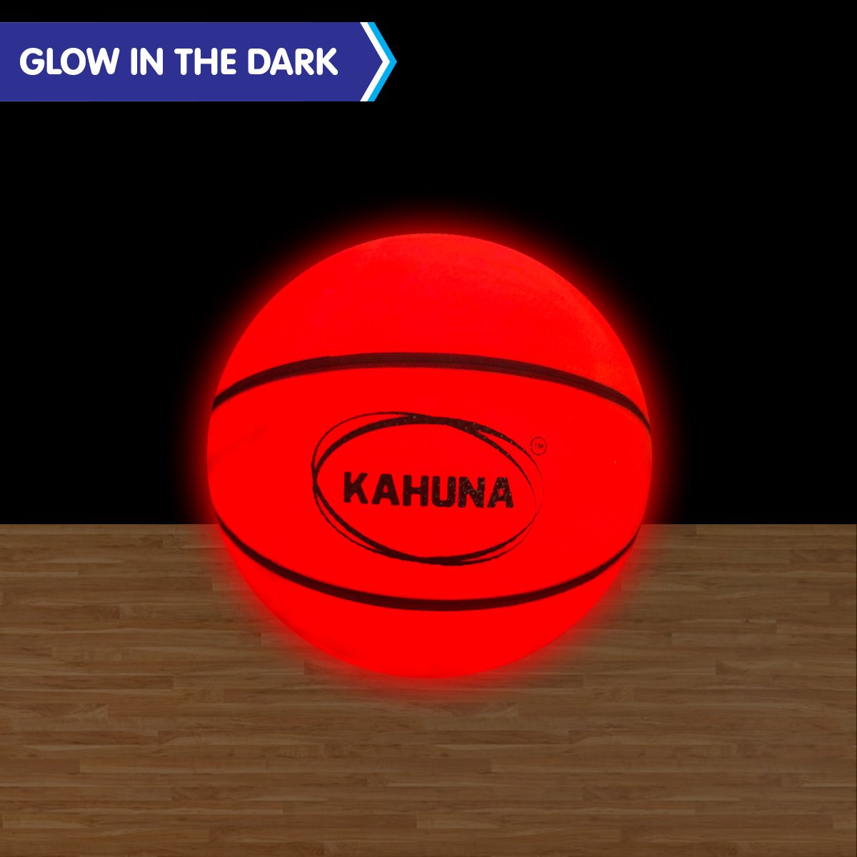 LED Glow Mini Basketball, Size 3, Durable Finish, Kahuna