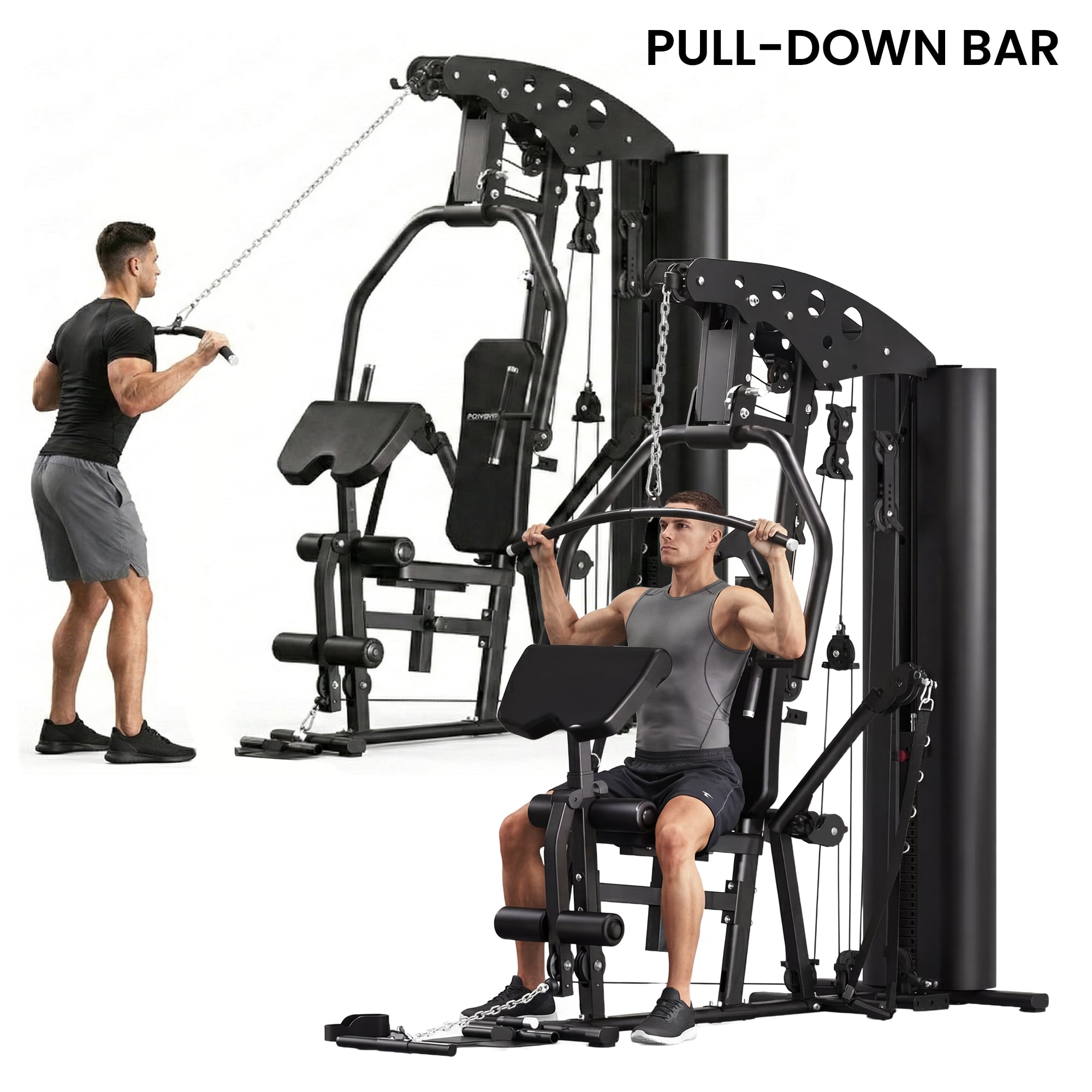 Powertrain Home Multi Gym 560 Full Body Training with 90kg Weight Stack Home Gym