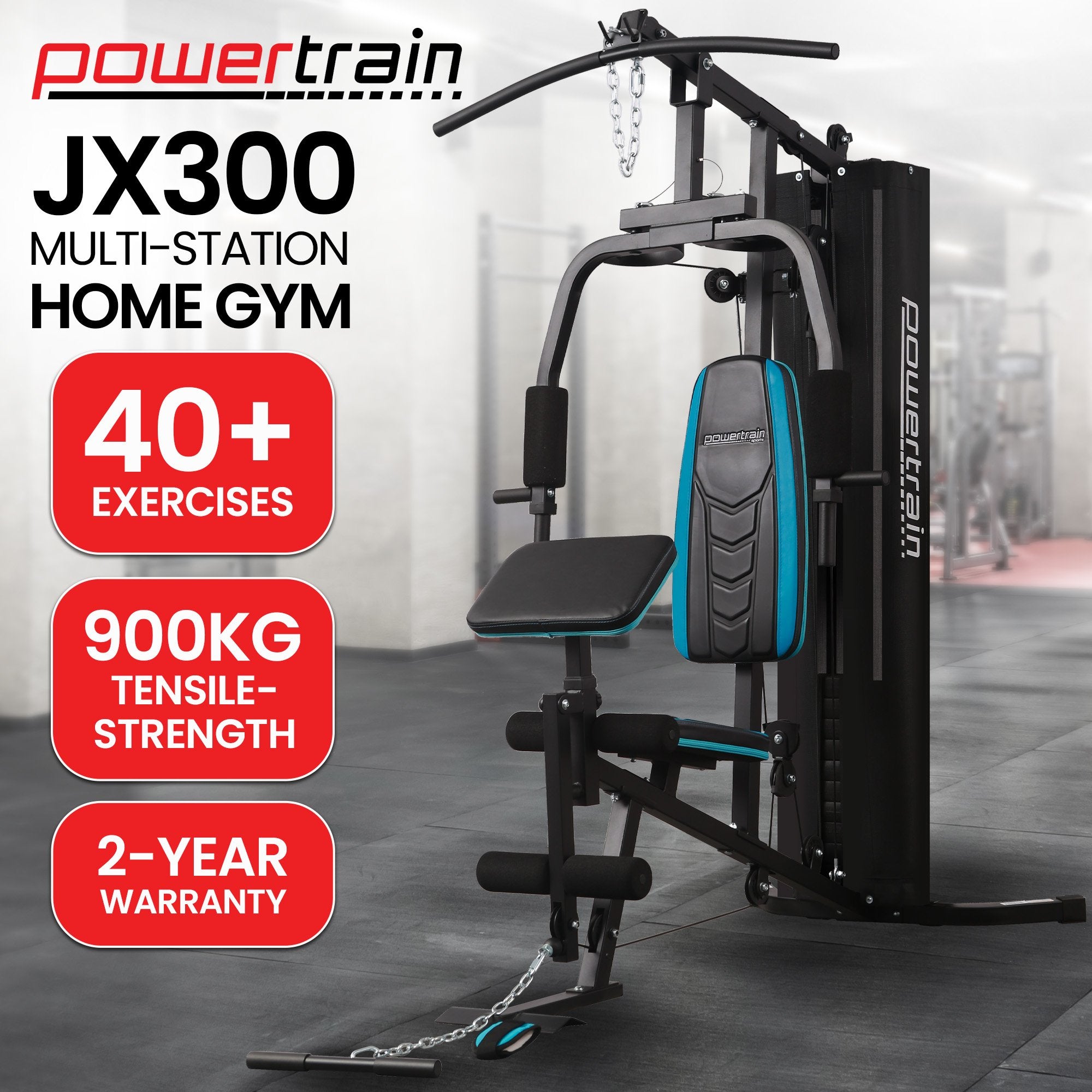 JX-300 Multi-Station Home Gym 44kg Weight Stack Cable Machine