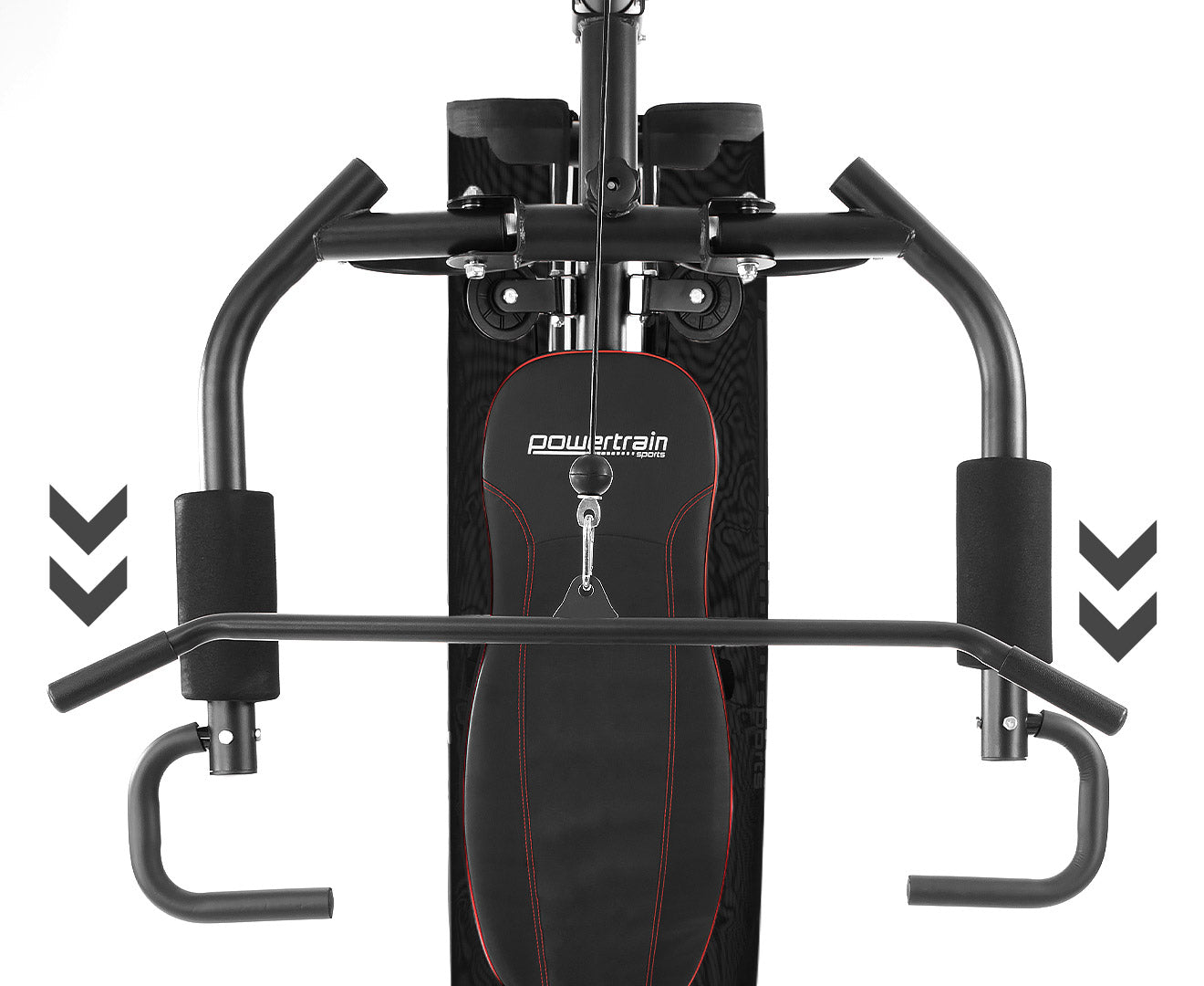 Multi-Station Home Gym with 150lbs Weights & Curl Pad