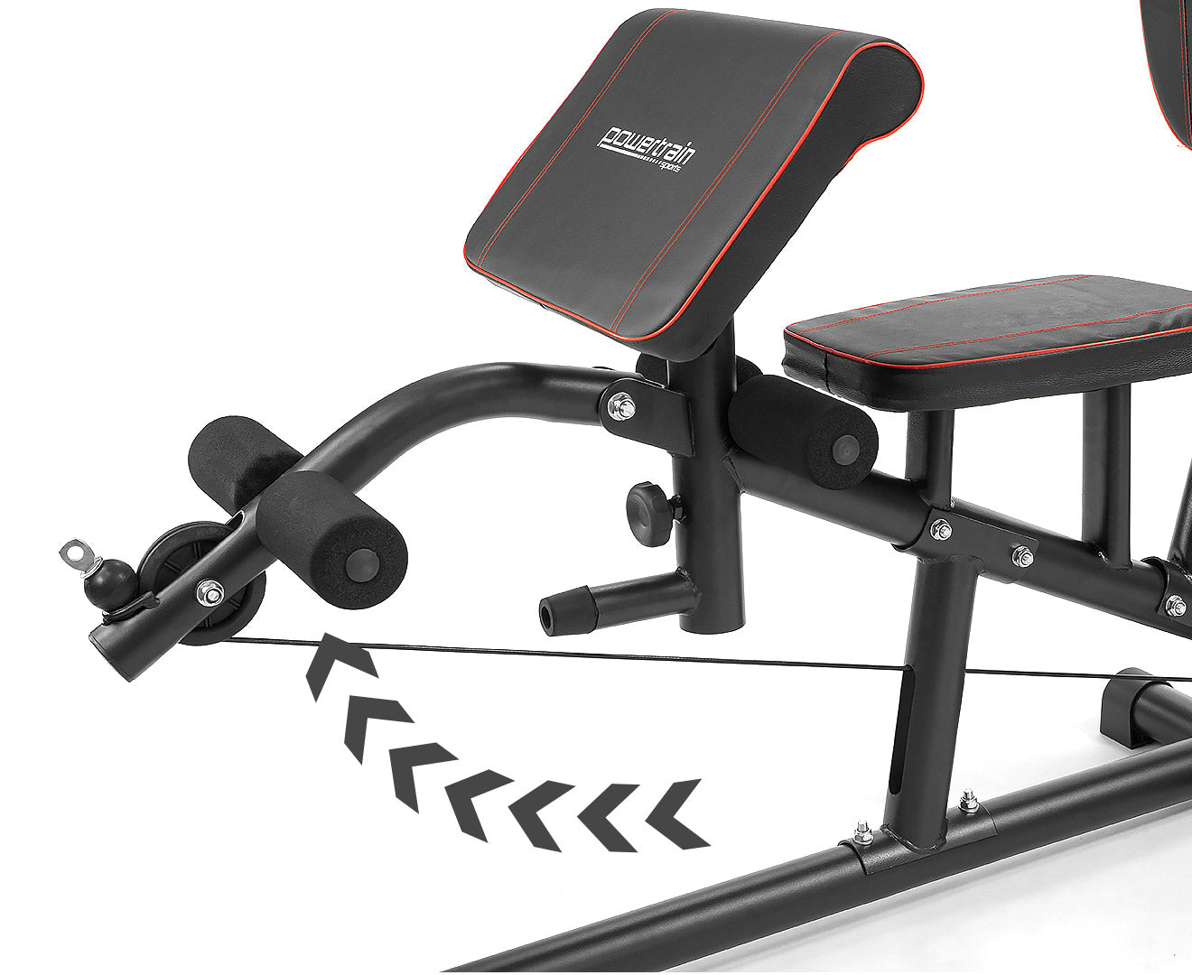 Multi-Station Home Gym with 150lbs Weights & Curl Pad