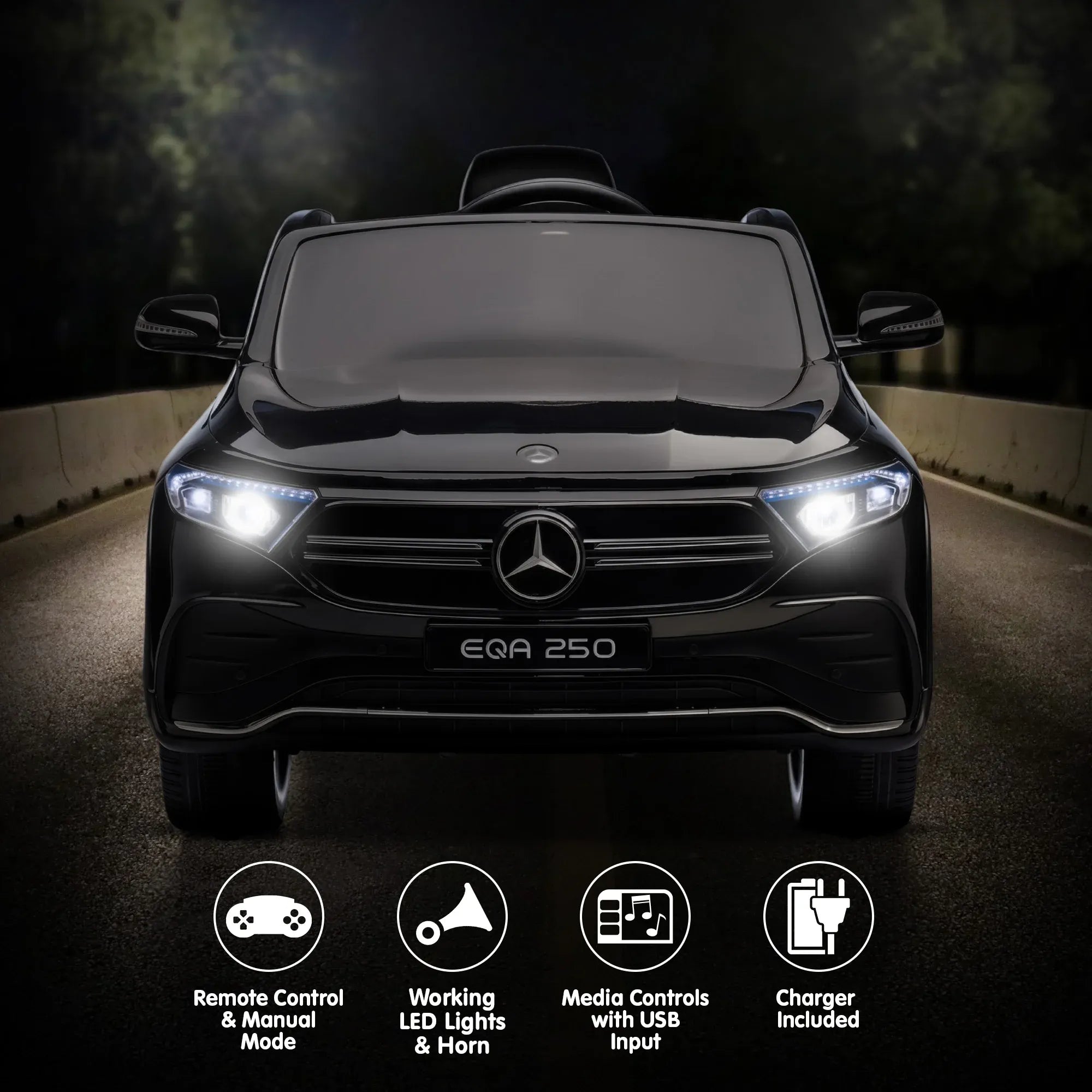 Kahuna Mercedes-Benz EQA 250 Kids 12V Electric Ride-On Car with Parental Remote Control