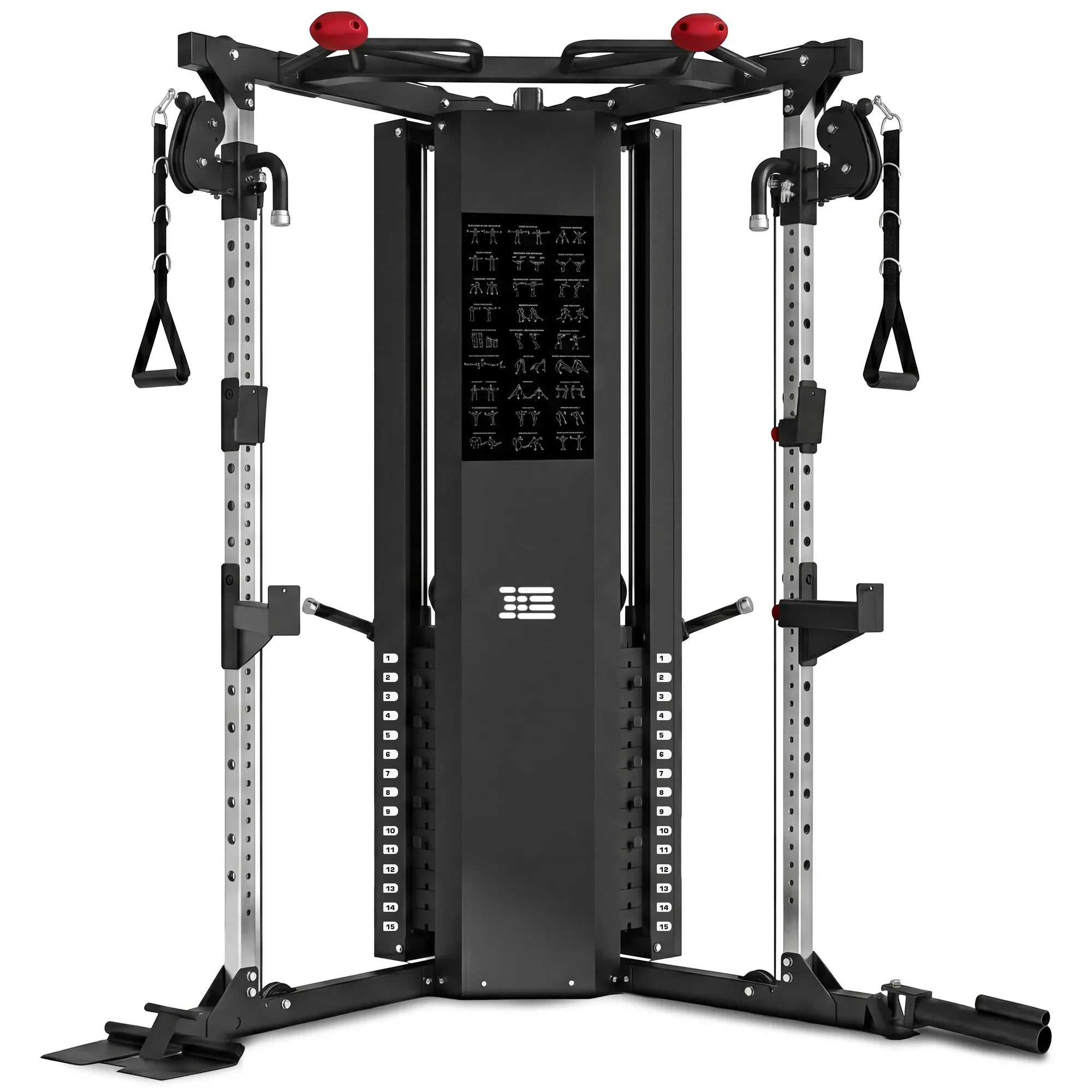 Powertrain Home Gym Station Functional Trainer Power Rack 136kg Weight Stack