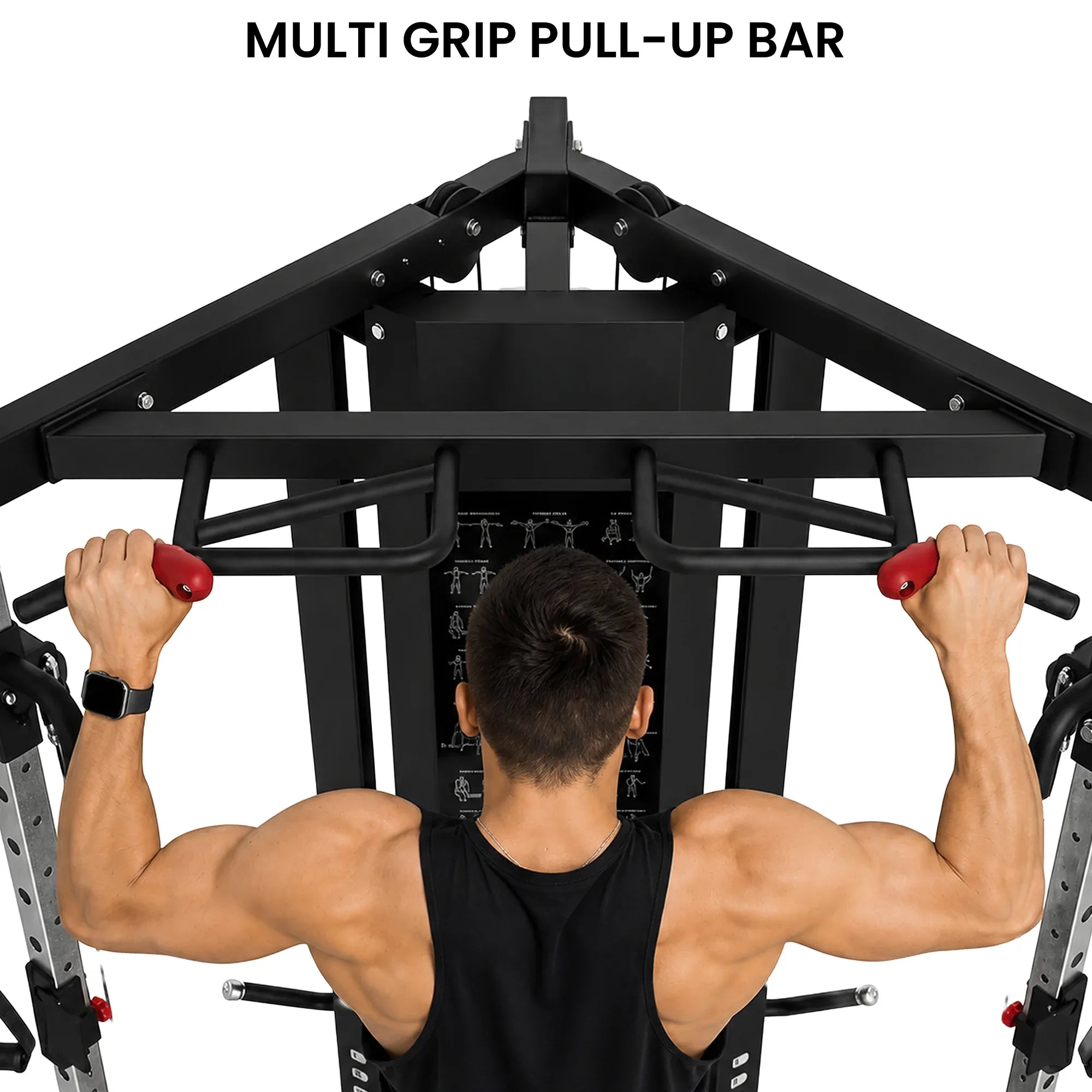 Powertrain Home Gym Station Functional Trainer Power Rack 136kg Weight Stack