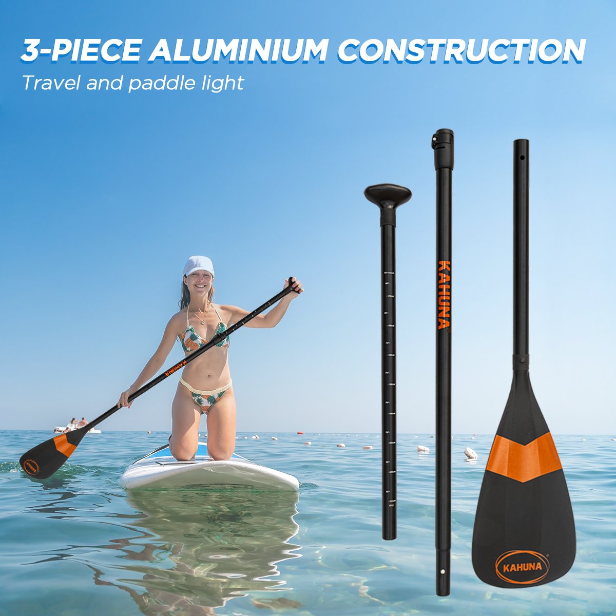 Lightweight Adjustable SUP Paddle, Collapsible 175-215cm