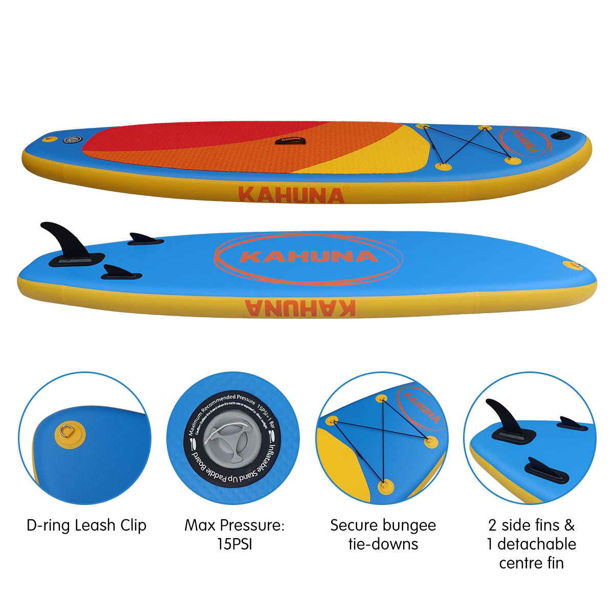 Extra-Wide 10ft Inflatable Paddle Board Set w/ Accessories