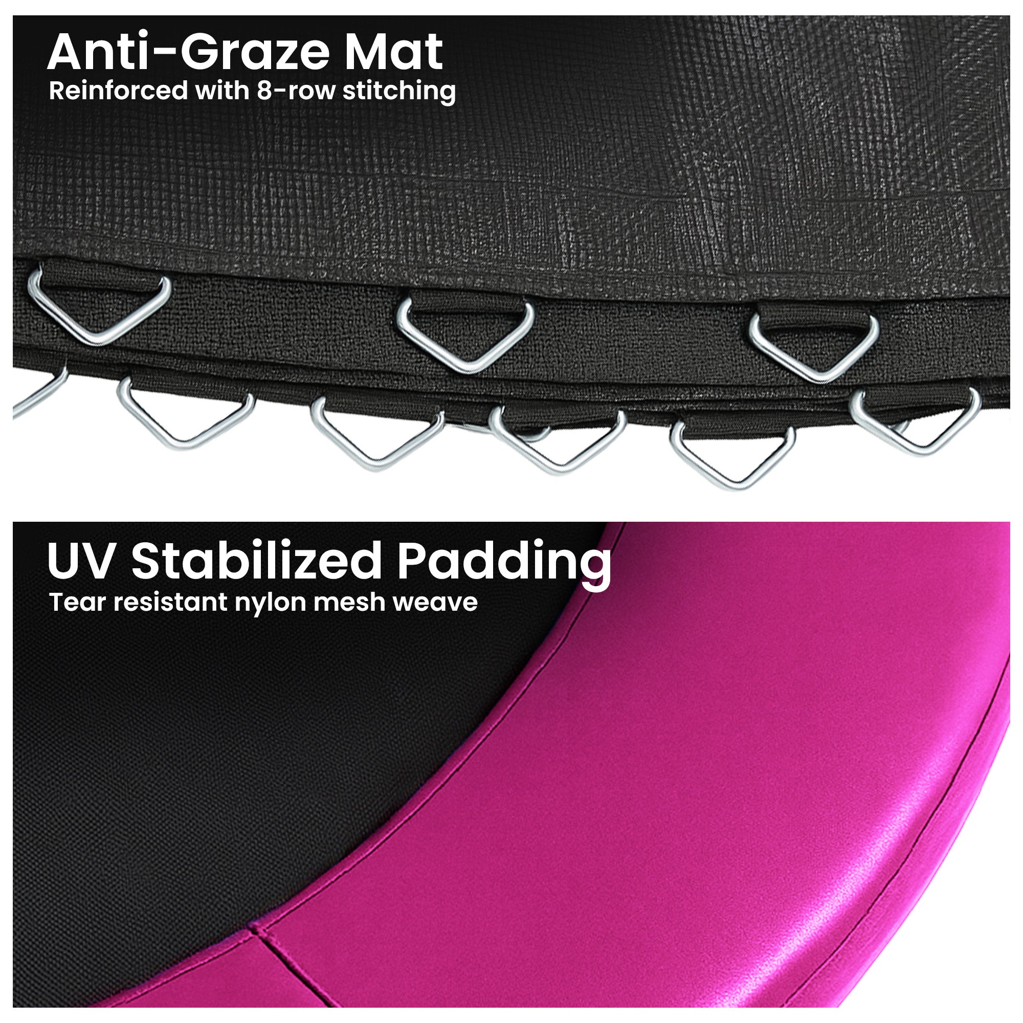 Kahuna 6ft Replacement Trampoline Safety Pad Cover and Jumping Spring Mat - Pink