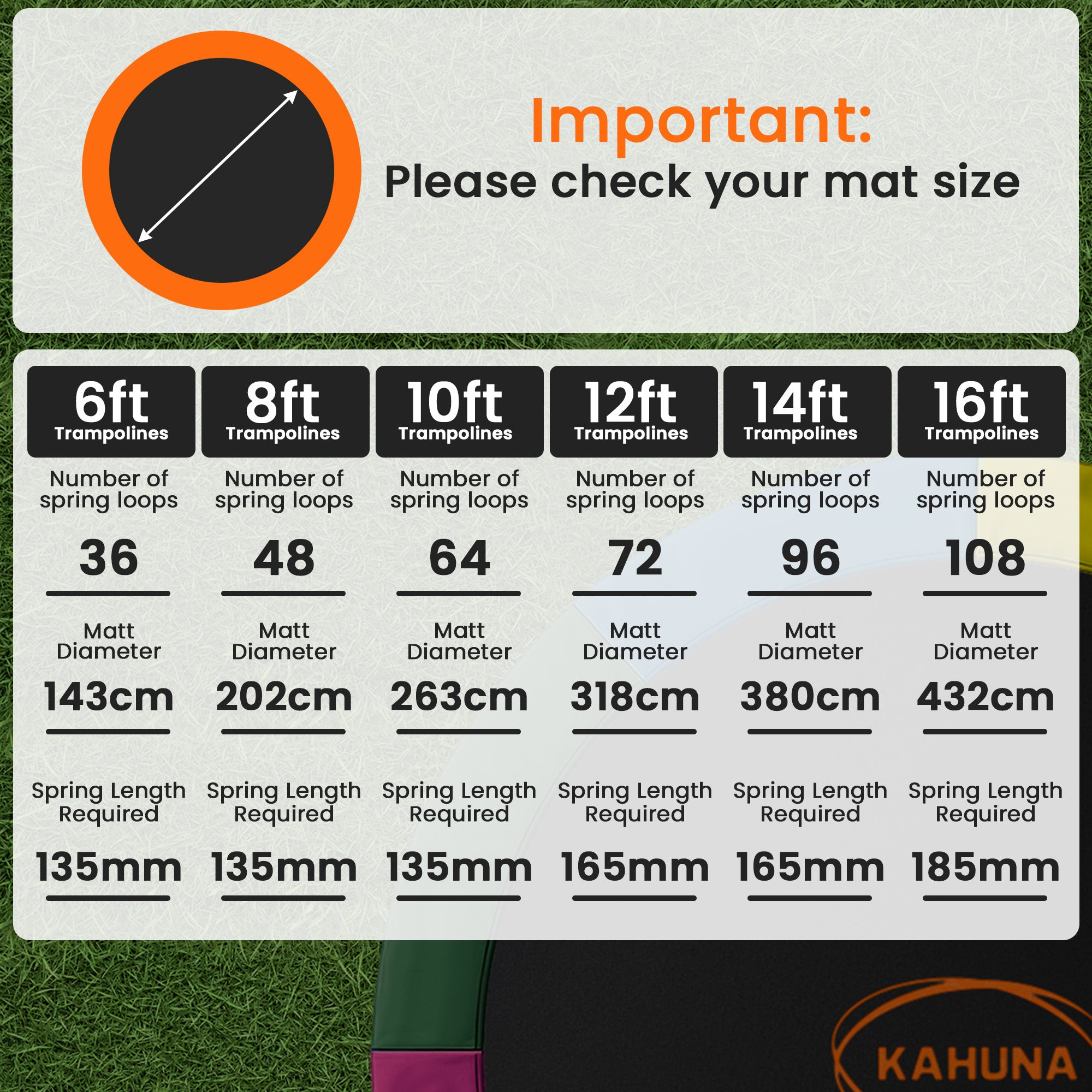 Kahuna 14ft Replacement Trampoline Safety Pad Cover and Jumping Spring Mat - Pink