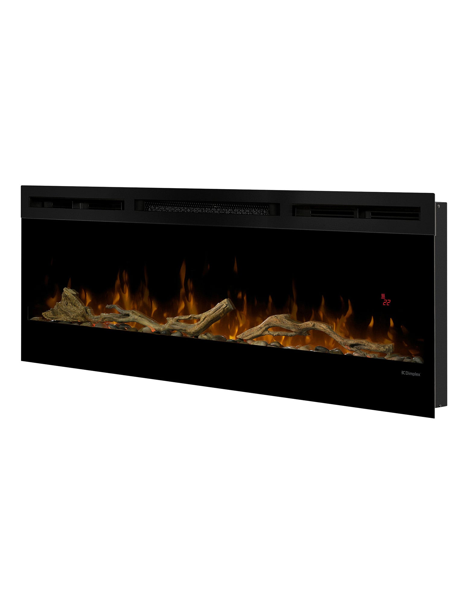 Dimplex 50-inch Linear Fireplace Driftwood and River Rock Accessory Package