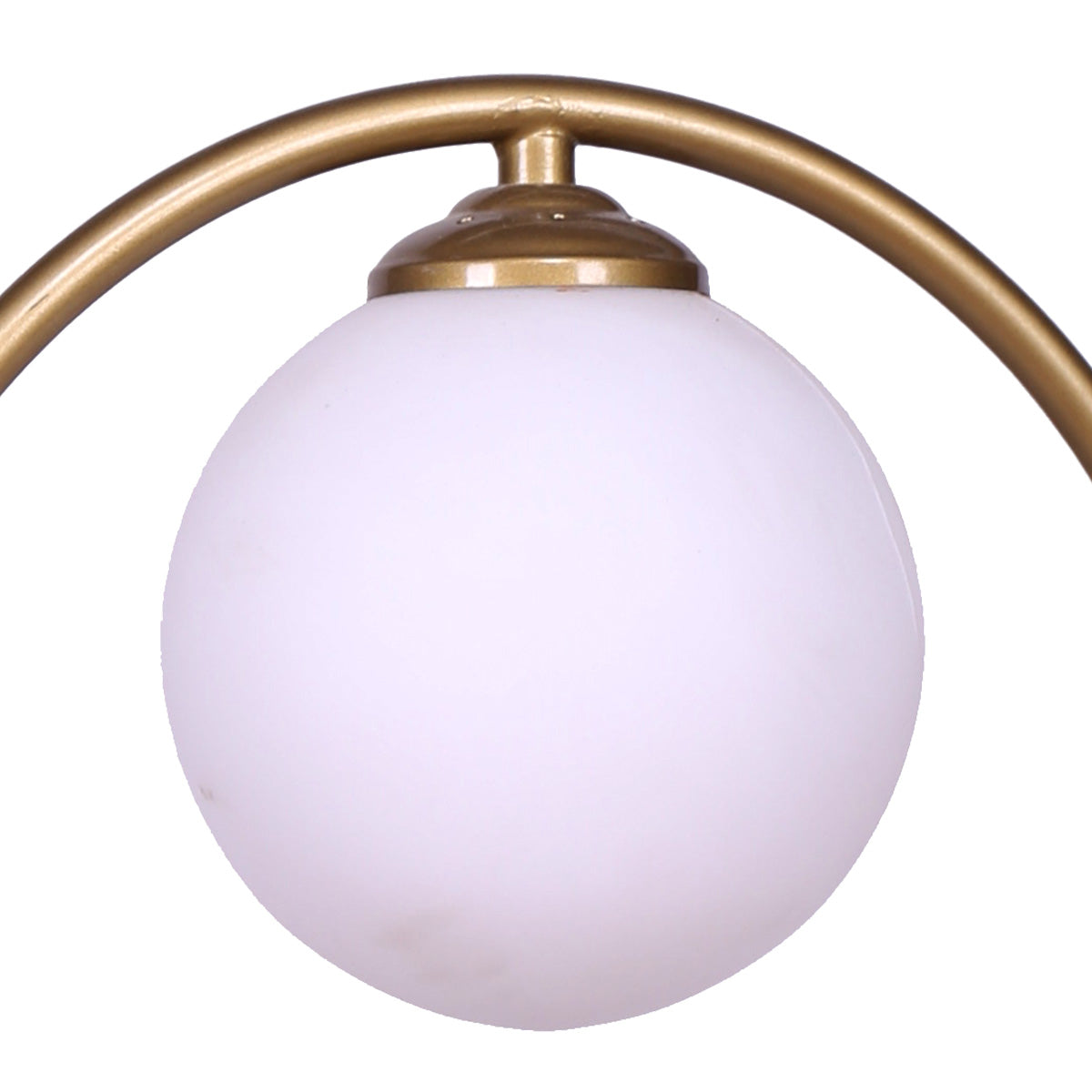 Frosted White Glass Gold Metal Table Lamp, 30x31cm Sarantino