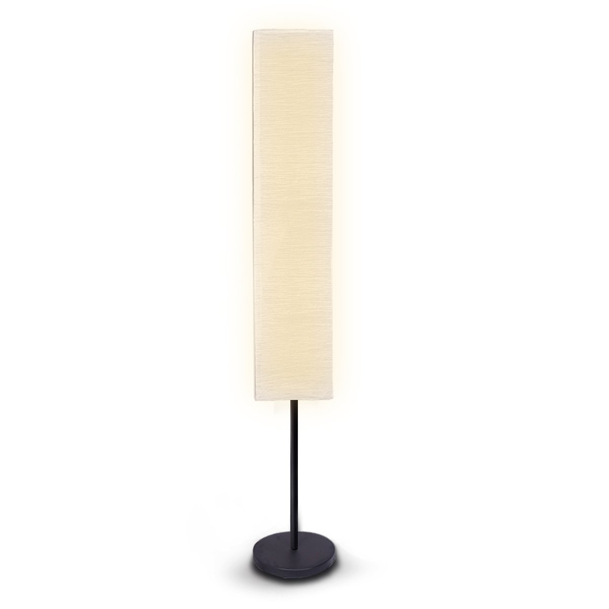 High-Quality Metal Frame Floor Lamp with Wrinkled Paper Shade