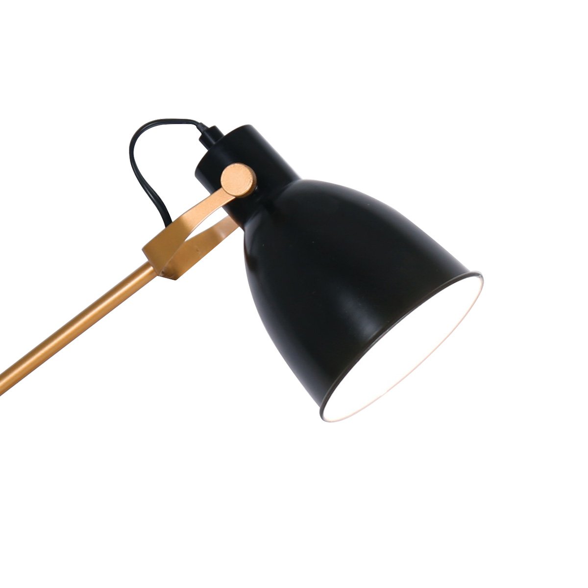 Adjustable Black and Gold Task Lamp with SAA Approval