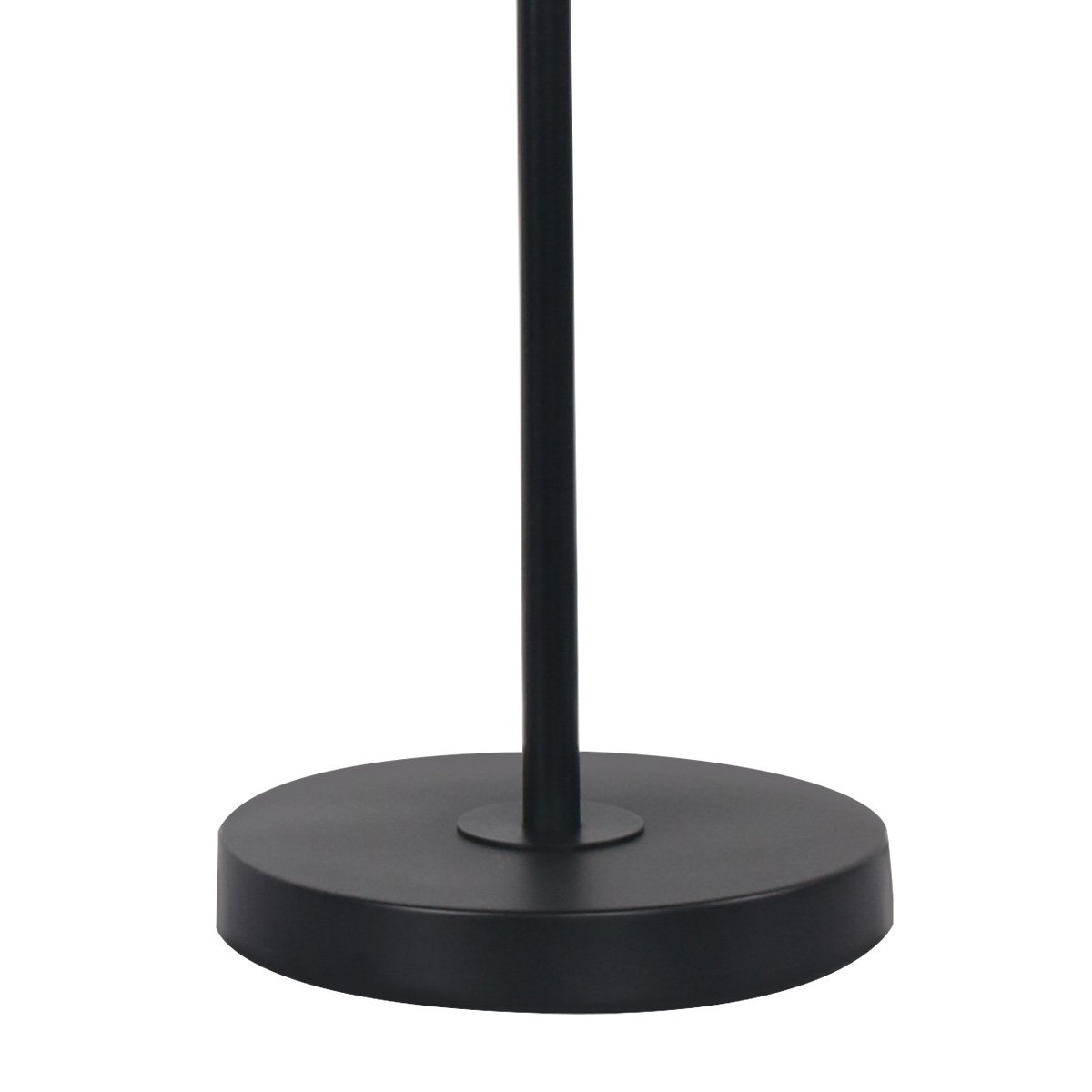 Adjustable Black Metal Table Lamp with Linen Shade