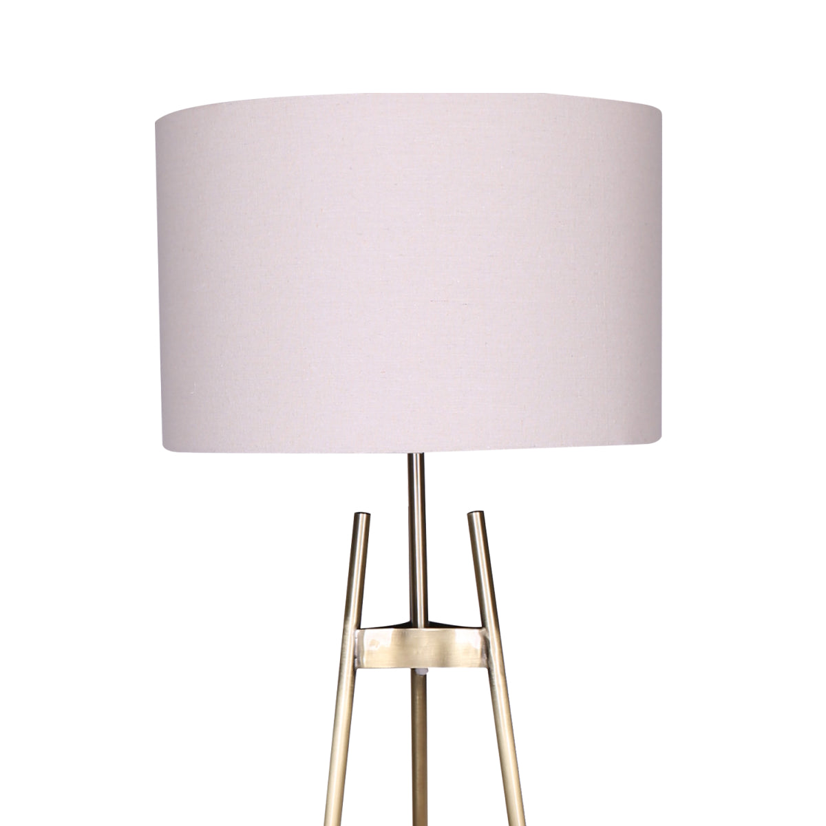 Gold Gradient Tripod Floor Lamp with Drum Shade Sarantino