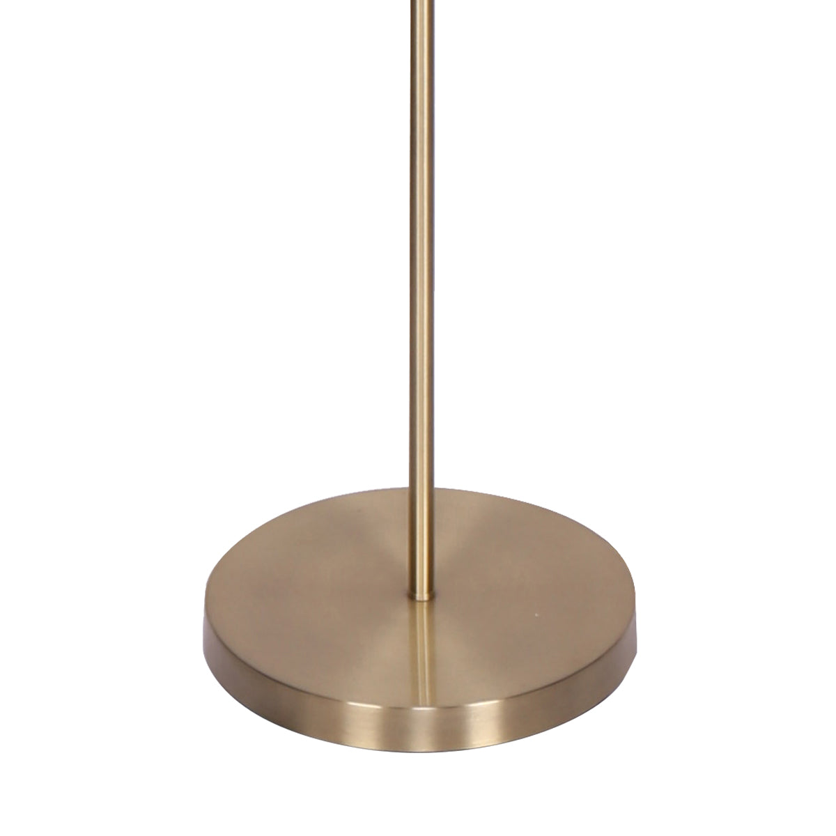 Adjustable 3-Light Gold Floor Lamp with Glass Shades