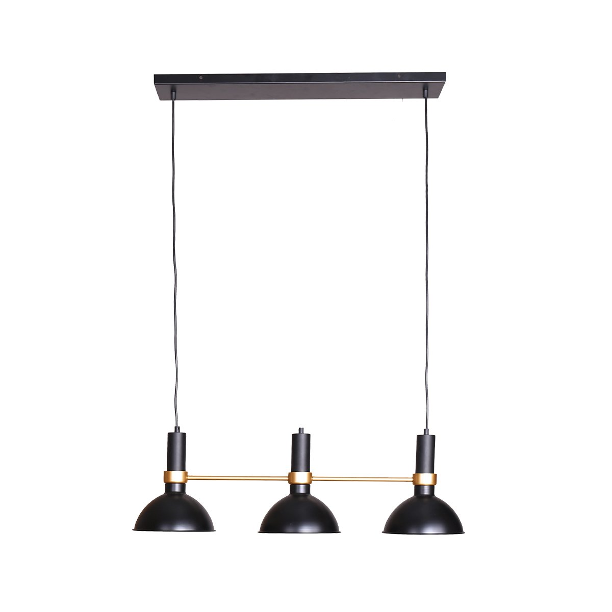 Adjustable 3-Shade Pendant Lamp, Retro-Style - Sarantino