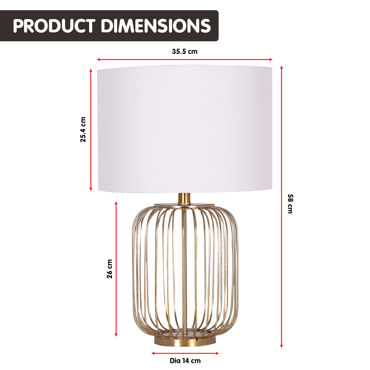 Rose Gold Table Lamp w/ Linen Shade, Elegant Design