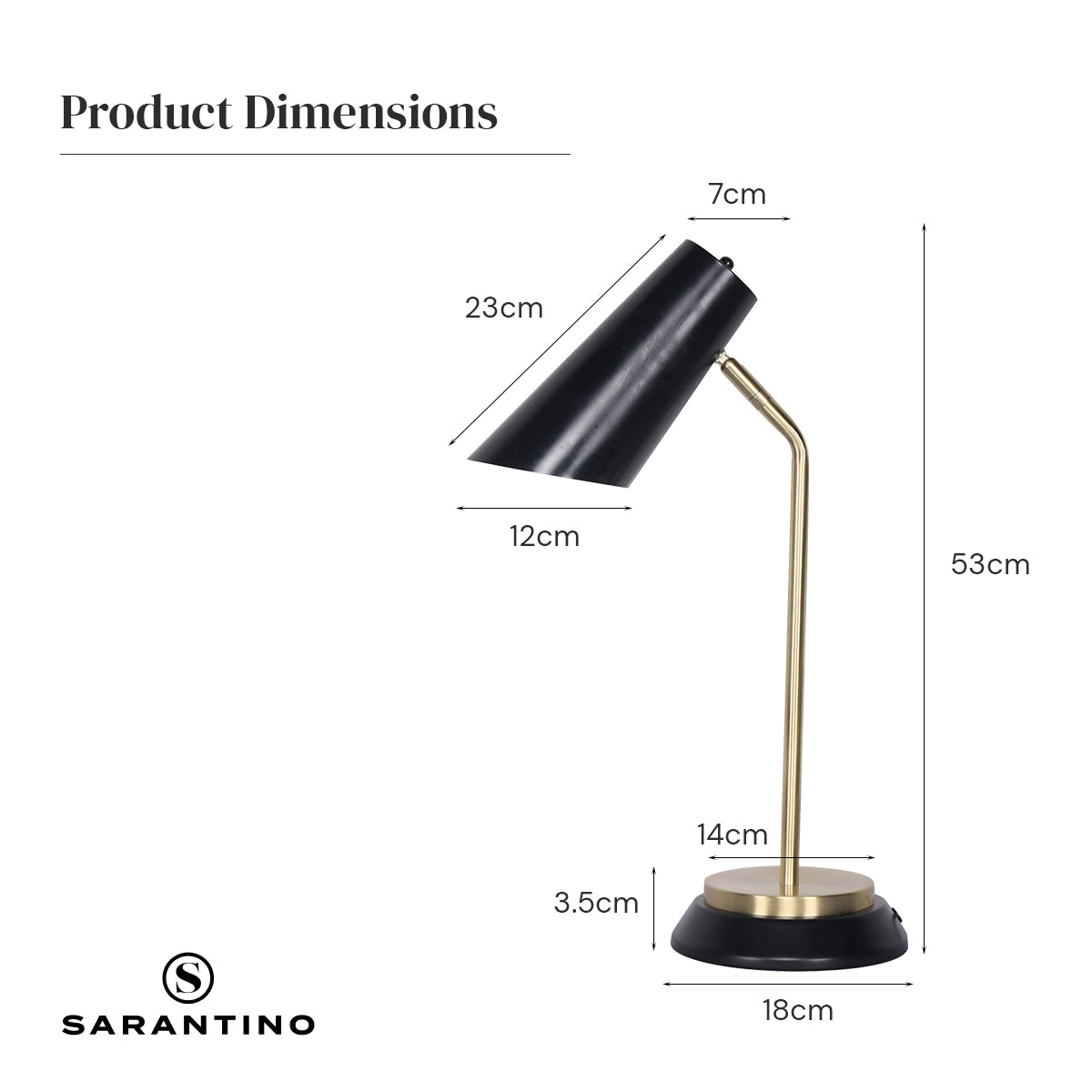 Brass Finish Table Lamp with Unique Shade and Dual-Base