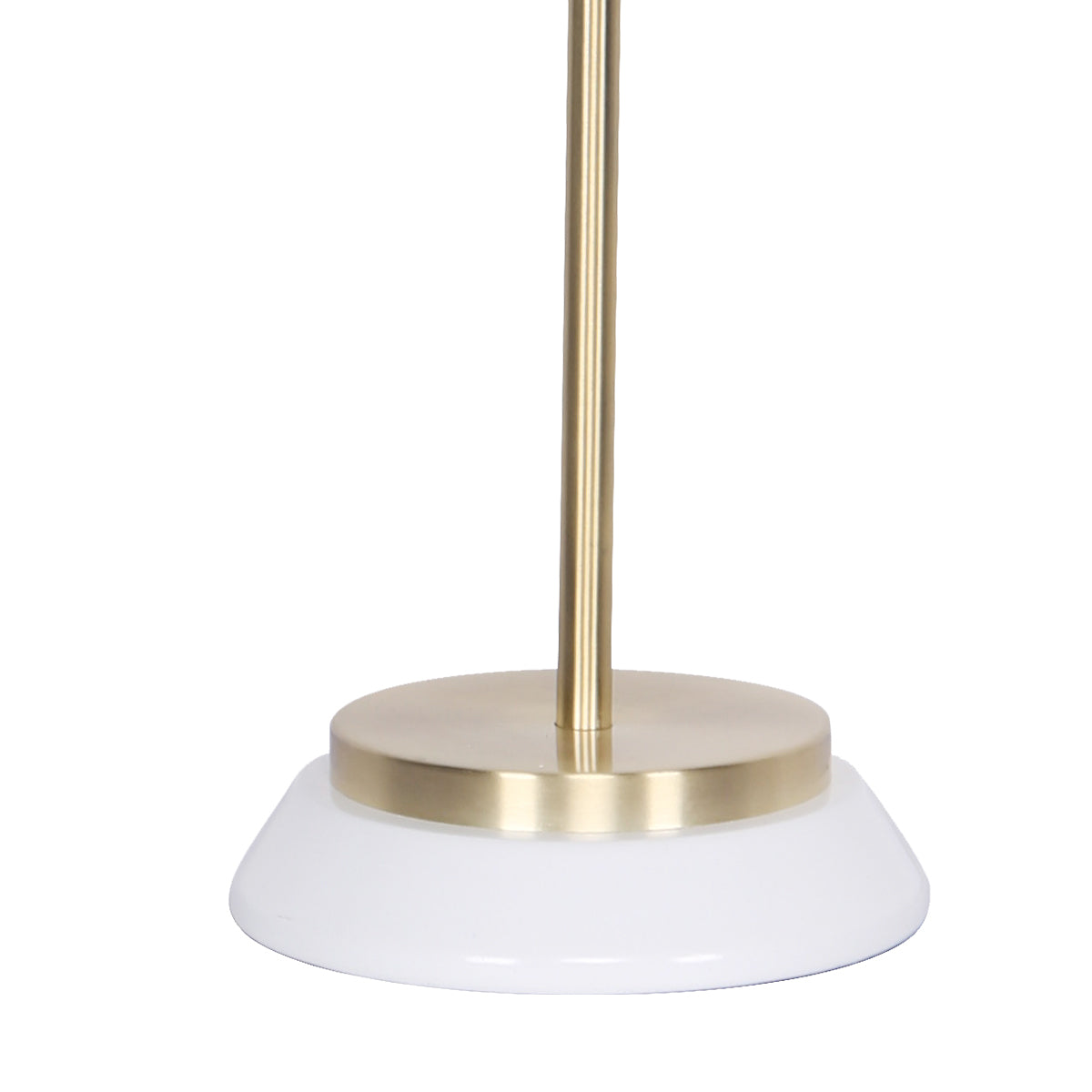 Brass Finish Table Lamp with Double-Layer Base, Sarantino