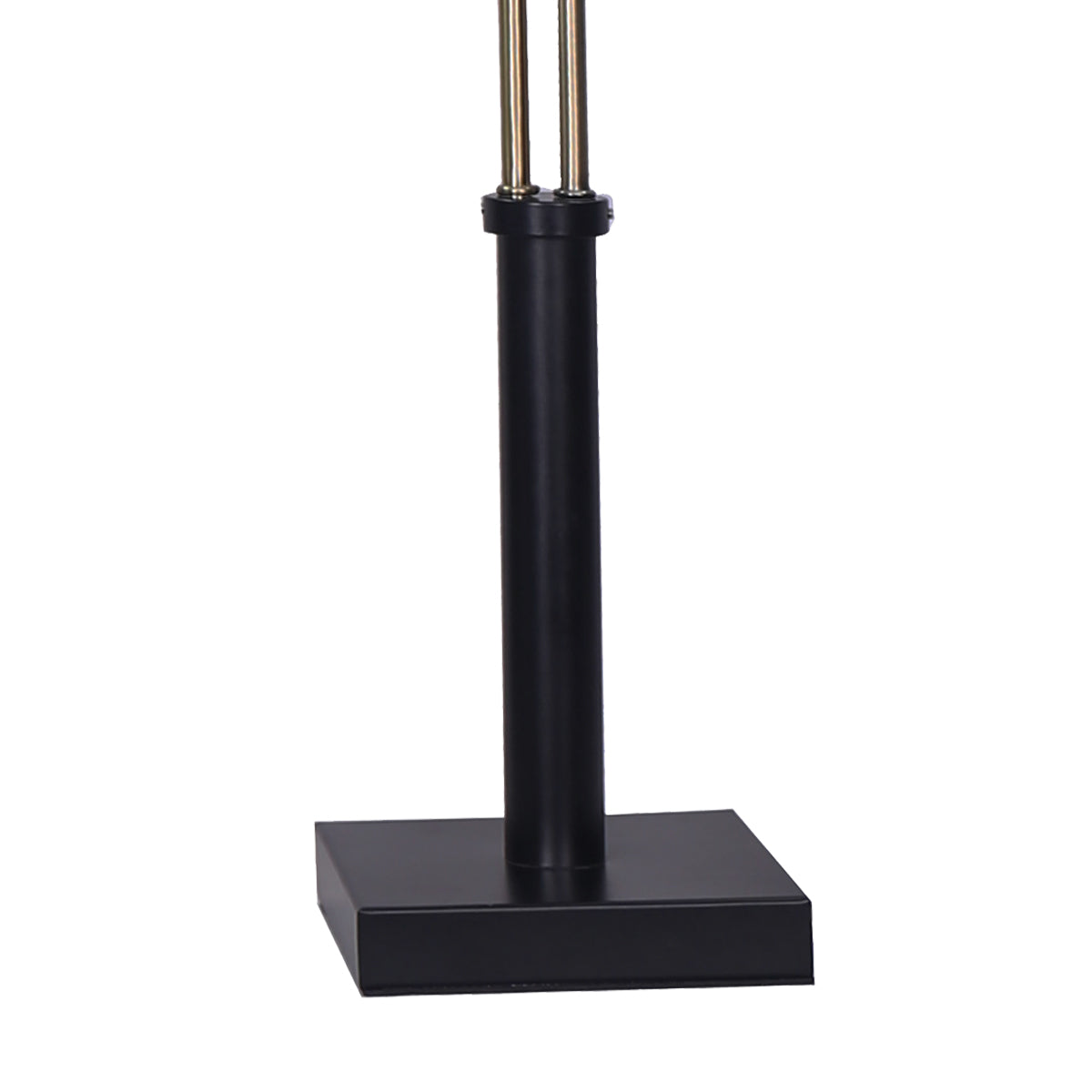 Adjustable LED Table Lamp with Dual Lights Gold Black Finish