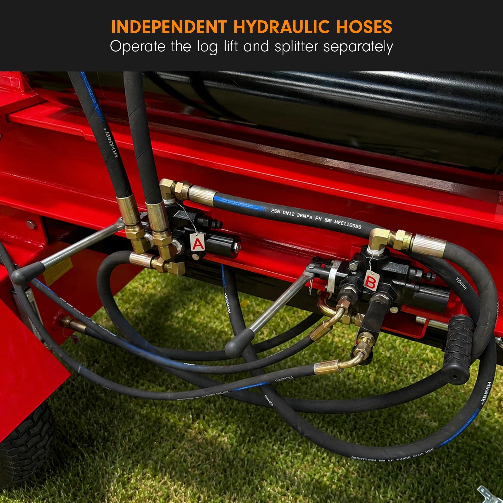 Yukon 60 Tonne Diesel Log Splitter with Hydraulic Lift 498cc Electric Key Start