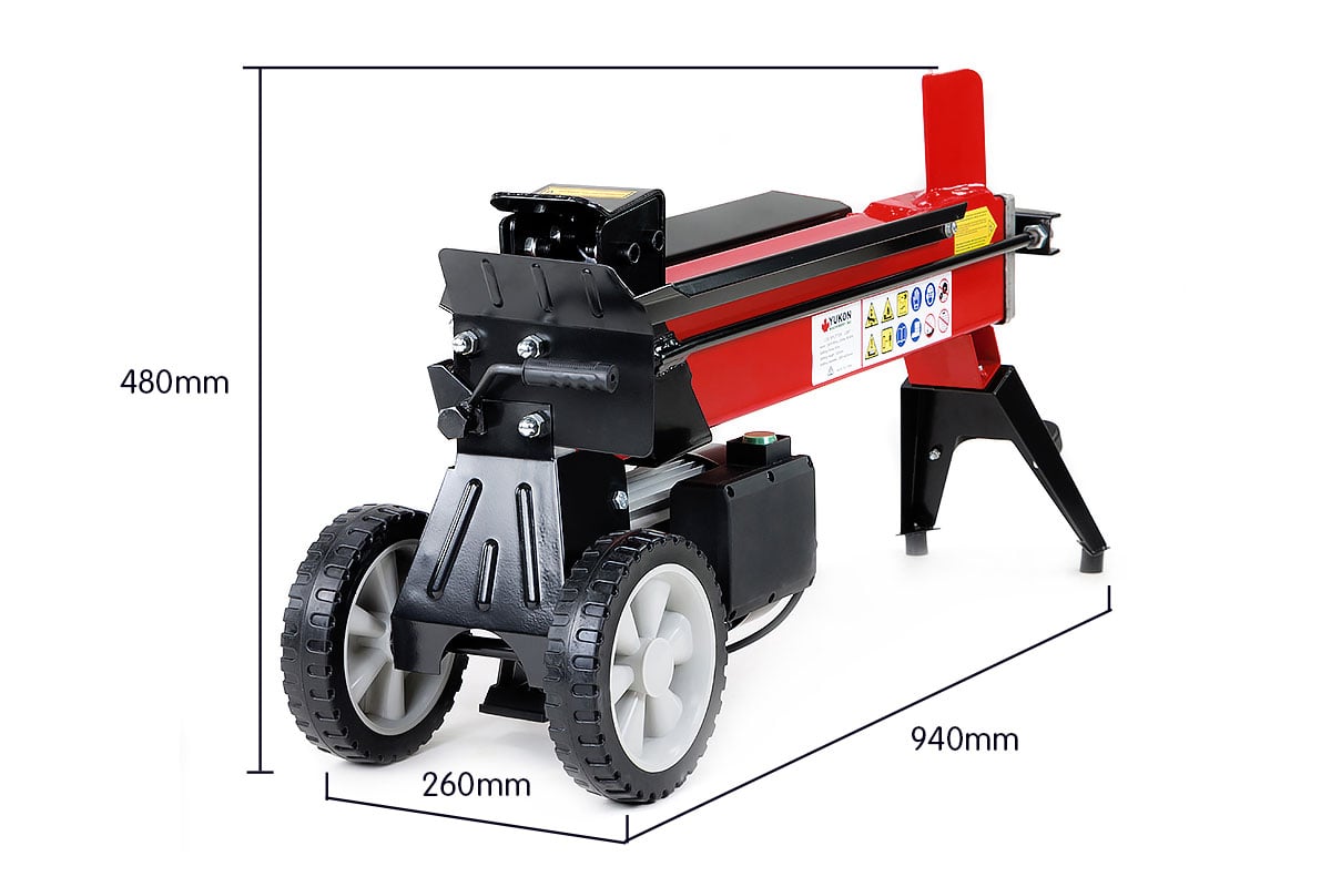 8 Ton Electric Hydraulic Log Splitter 240v, 2000W, Yukon