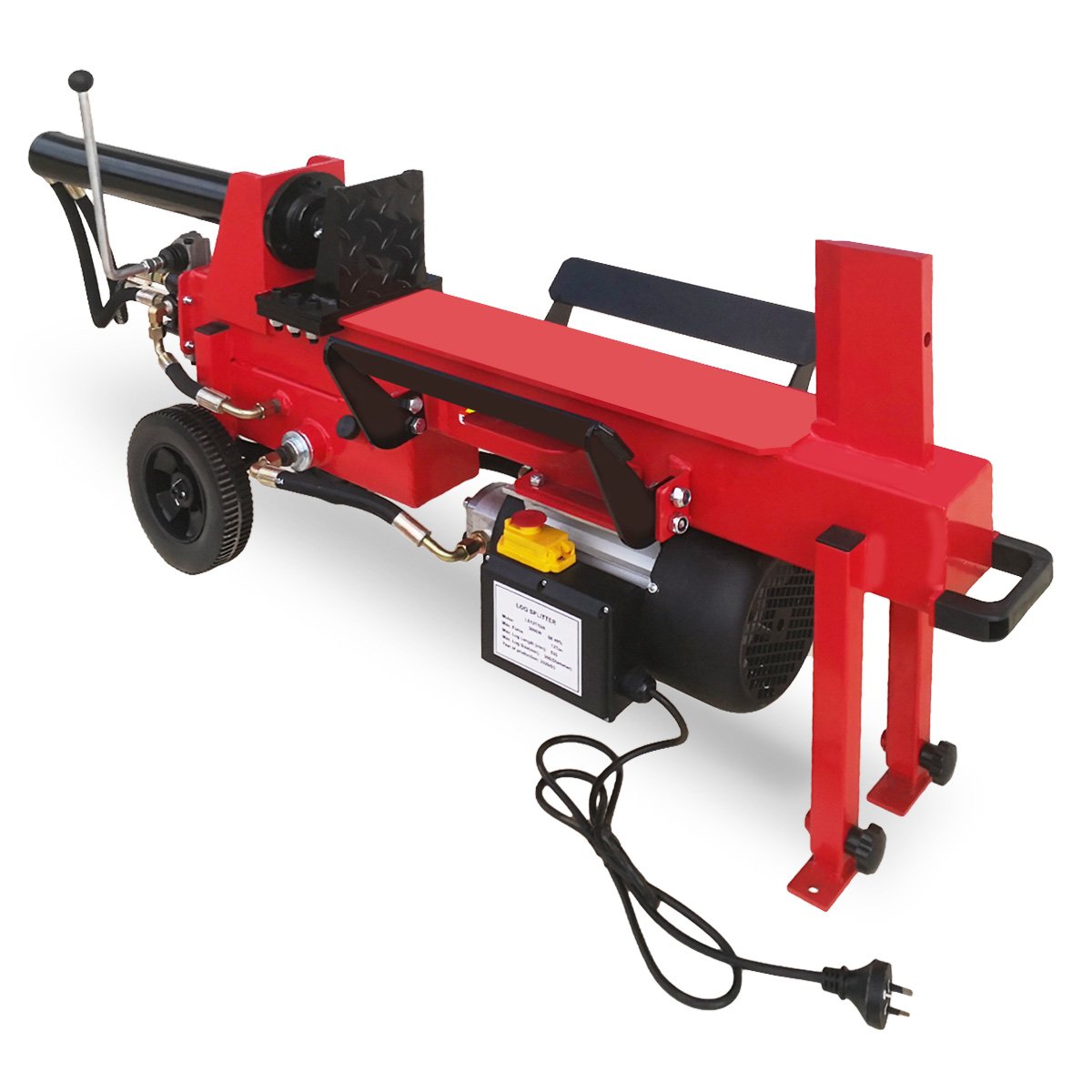 12 Ton Electric Hydraulic Log Splitter, 3000W, Steel Frame - Yukon